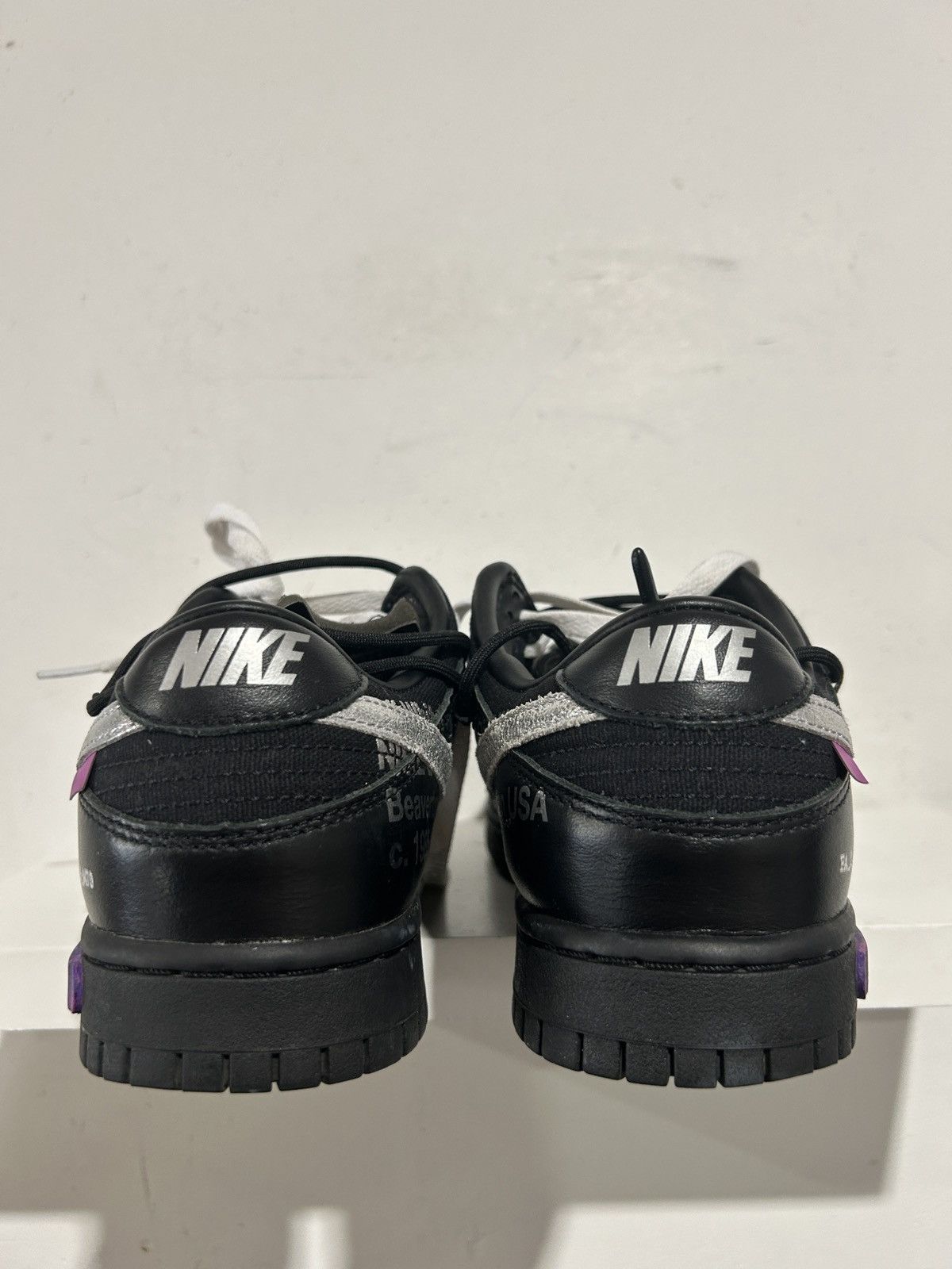 Nike NIKE DUNK LOW OFF-WHITE LOT 50 SIZE 8.5 PREOWNED Size US 8.5 / EU 41-42 - 5 Thumbnail
