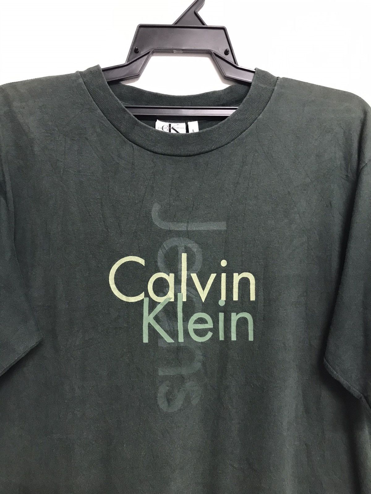 Calvin Klein × Vintage Vintage CK Jeans Big Logo Tee Size US M / EU 48-50 / 2 - 9 Thumbnail
