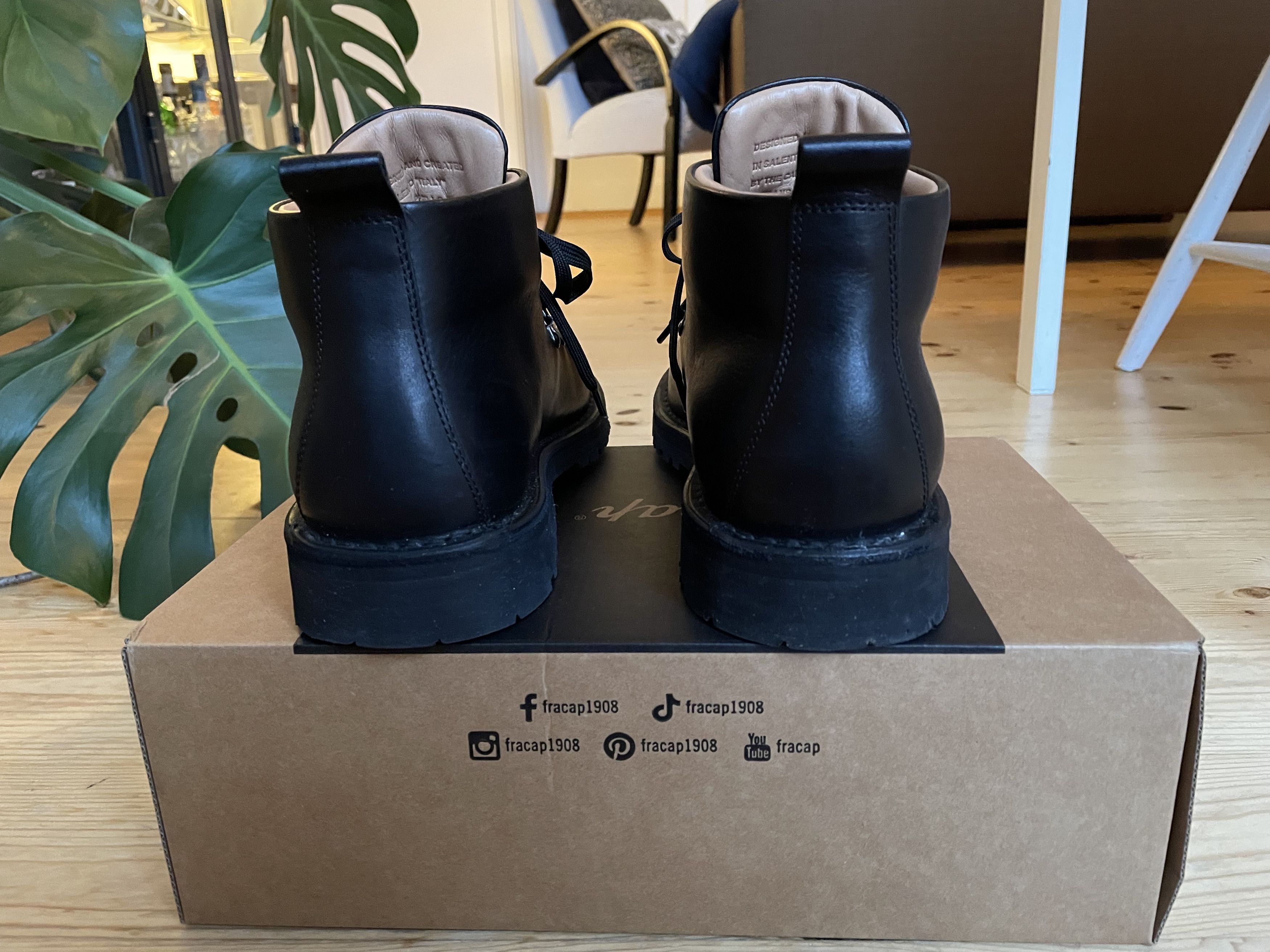Fracap Fracap M120 Bold, black leather - size 43 (wide fit) Size US 10 / EU 43 - 4 Thumbnail