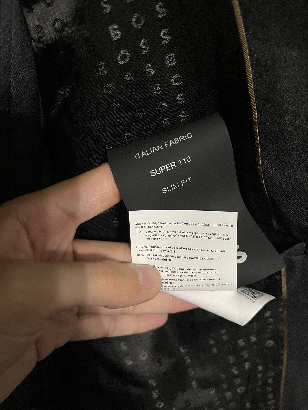Hugo Boss Genius Wool Twill Slim Suit/Pants/Monogram Inside Size 40S - 7 Thumbnail