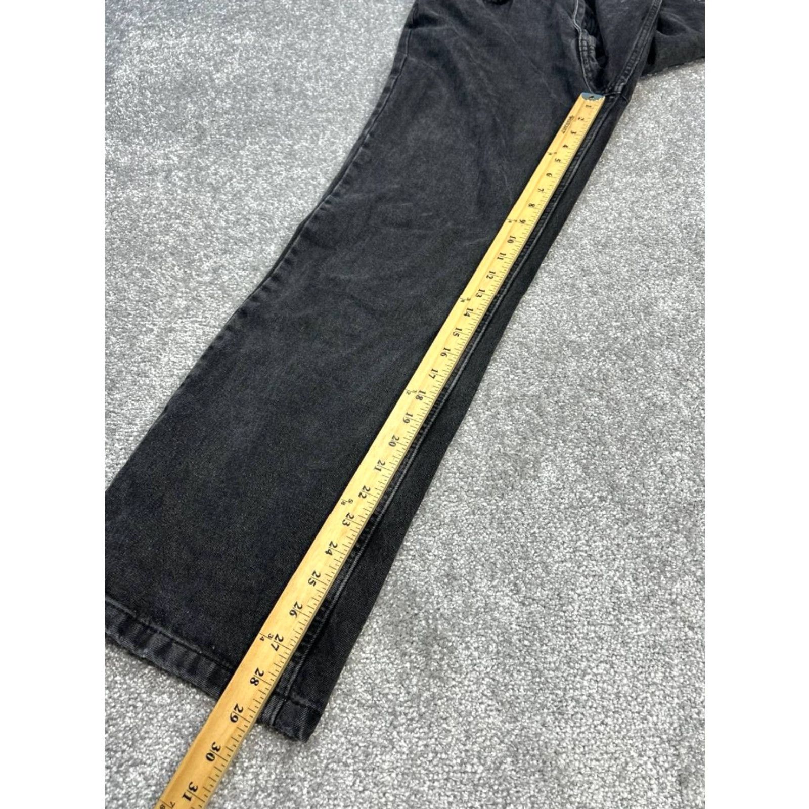 The Ragged Priest The Ragged Priest Jeans 28 Dark Gray Denim High Rise Straight Leg Womens Size 28" / US 6 / IT 42 - 4 Thumbnail