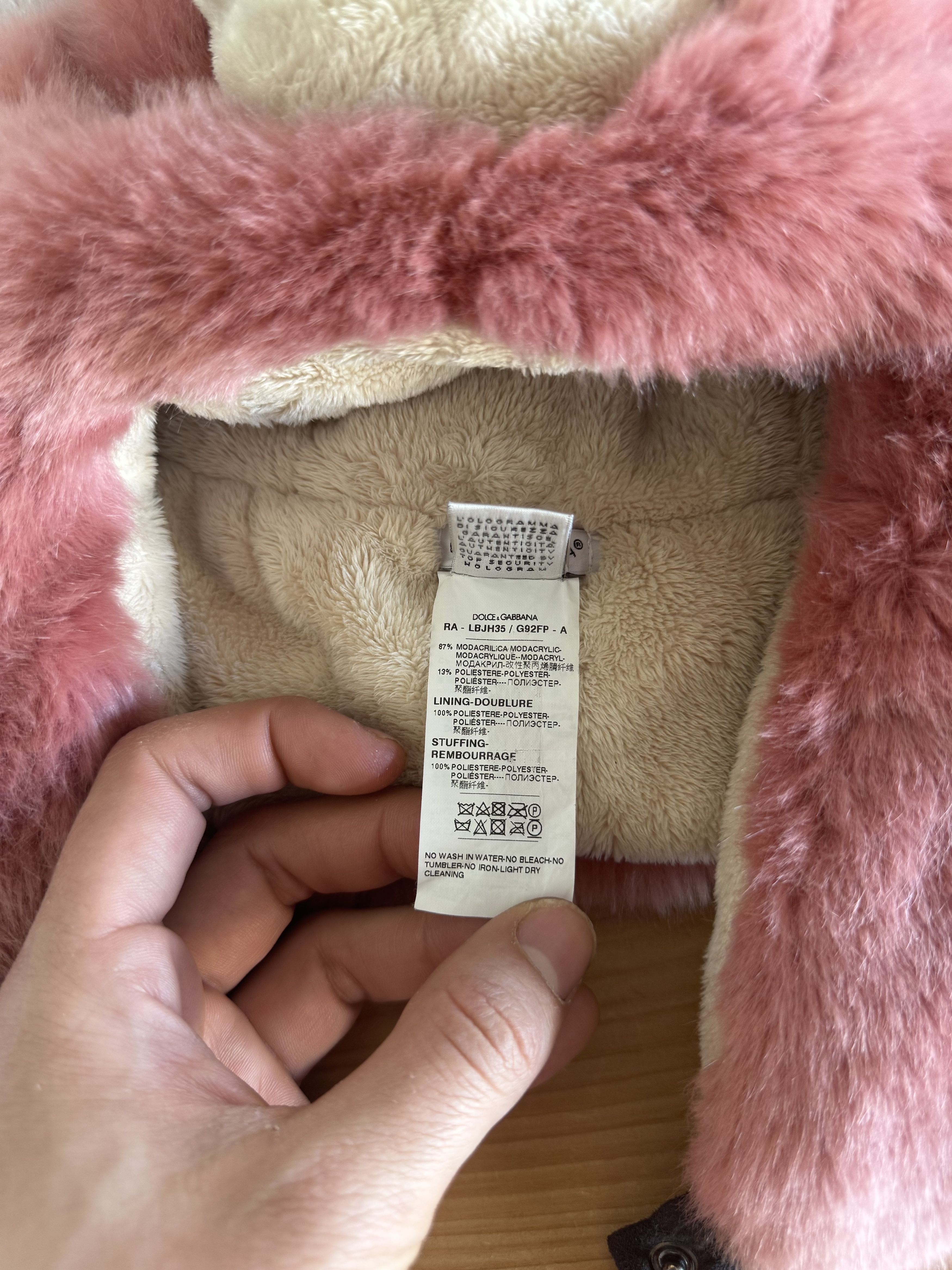 Dolce & Gabbana FW17 Pink Plush Bear Head Hat Size ONE SIZE - 11 Thumbnail