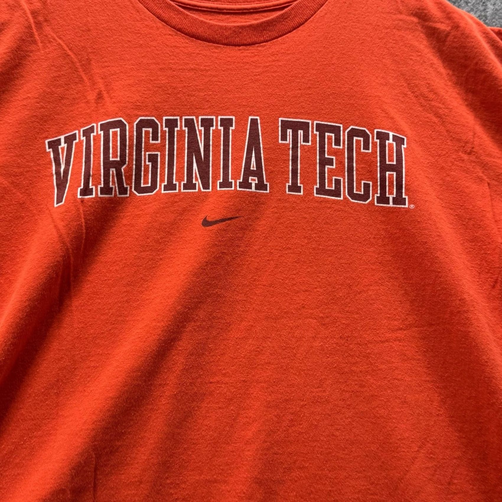 Nike VINTAGE NIKE Shirt Mens L Orange Graphic Tee Crewneck Tagless Swoosh Size US L / EU 52-54 / 3 - 3 Thumbnail