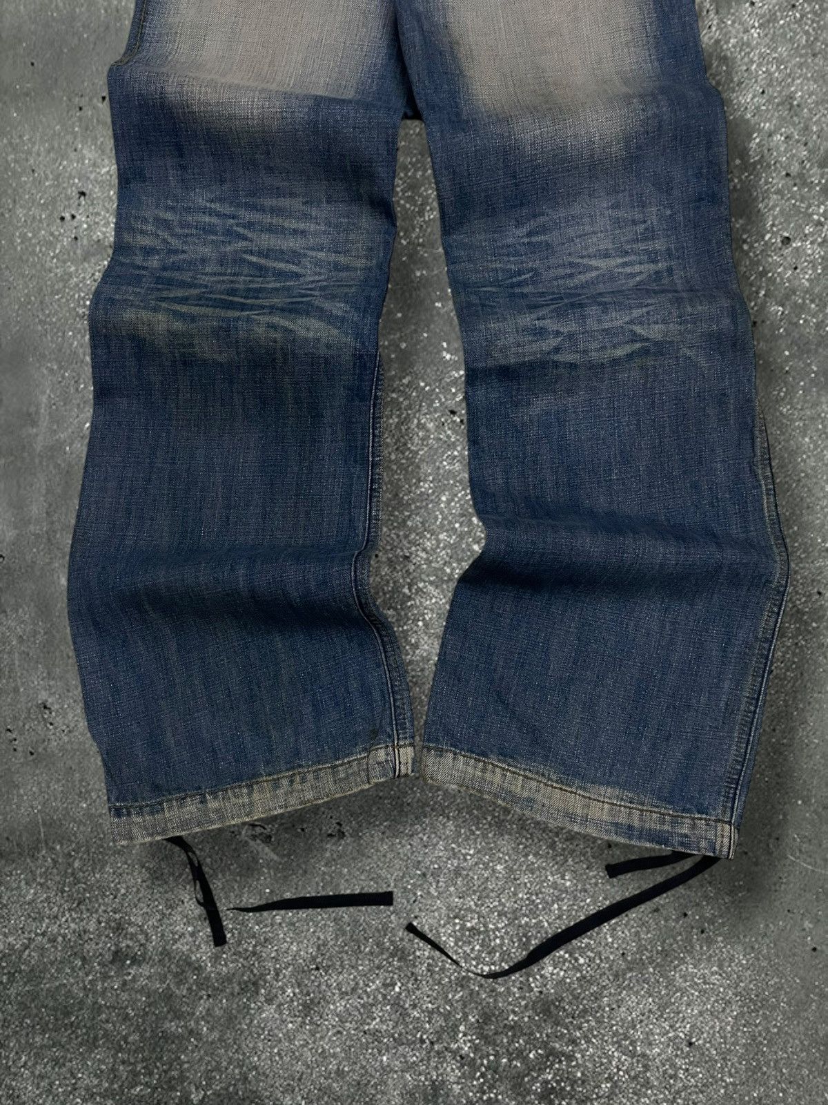 Le Grande Bleu (L.G.B.) Vintage 90s Designer Japan Lb-03 Love Power Soul Baggy Denim Size US 28 / EU 44 - 11 Thumbnail
