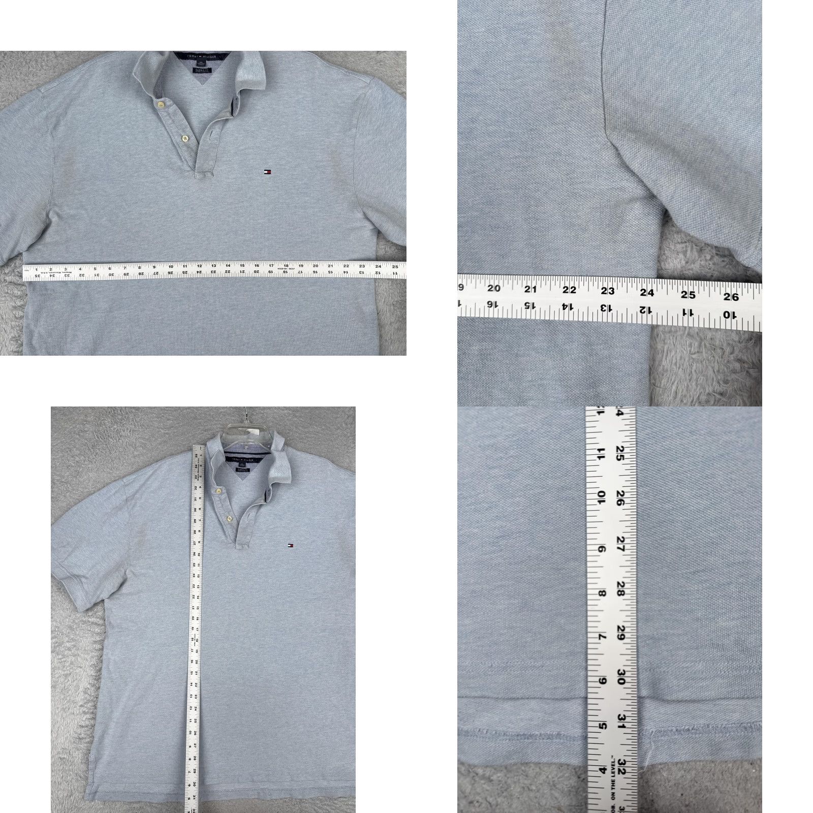 Tommy Hilfiger Tommy Hilfiger Polo Shirt Mens 2XL Blue Classic Fit Short Sleeve Logo Knit Size US XXL / EU 58 / 5 - 8 Thumbnail