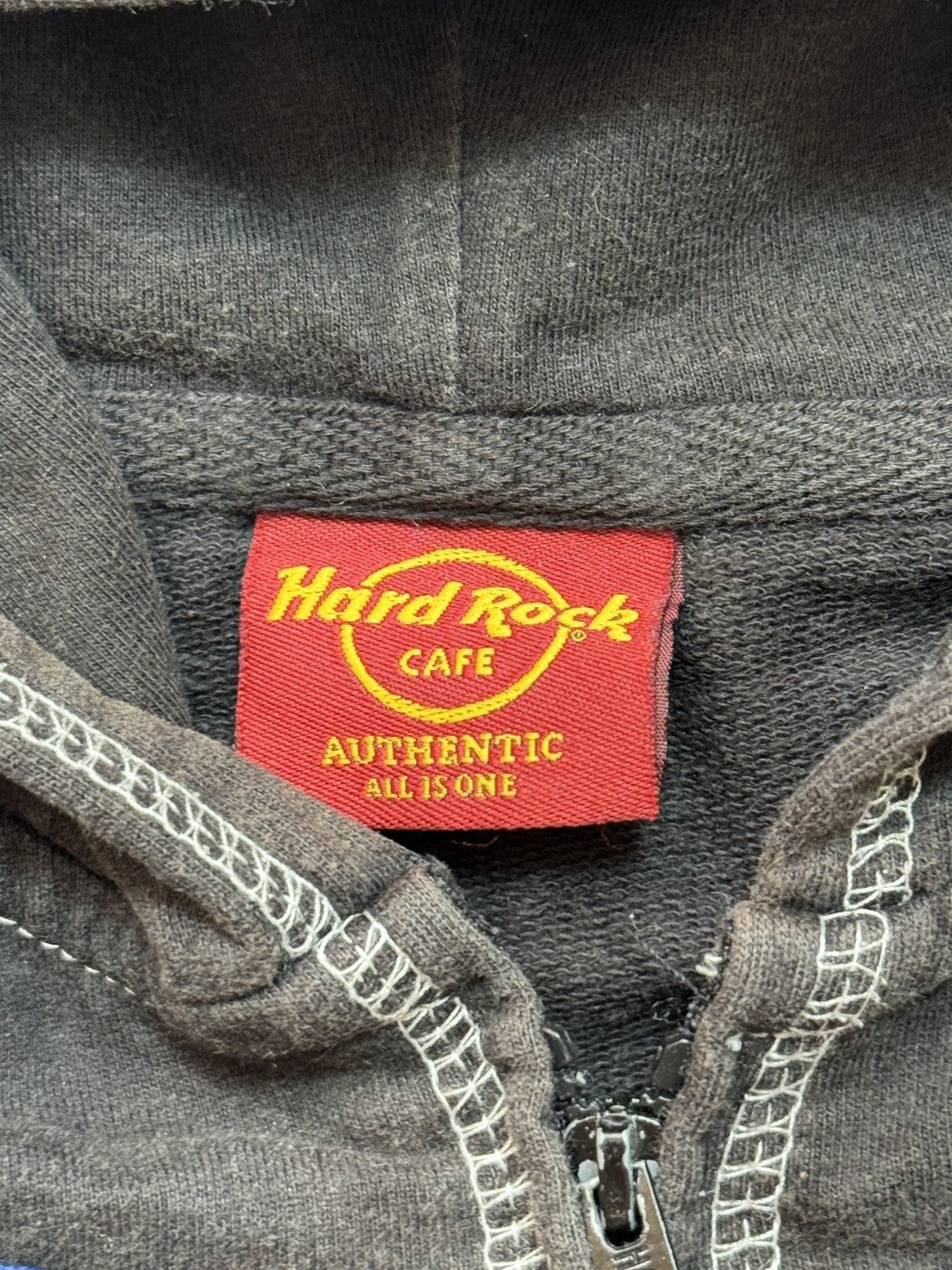 Hard Rock Cafe VINTAGE HARD ROCK 2000s CROPPED ZIP UP SWEATSHIRT Size XS / US 0-2 / IT 36-38 - 8 Thumbnail