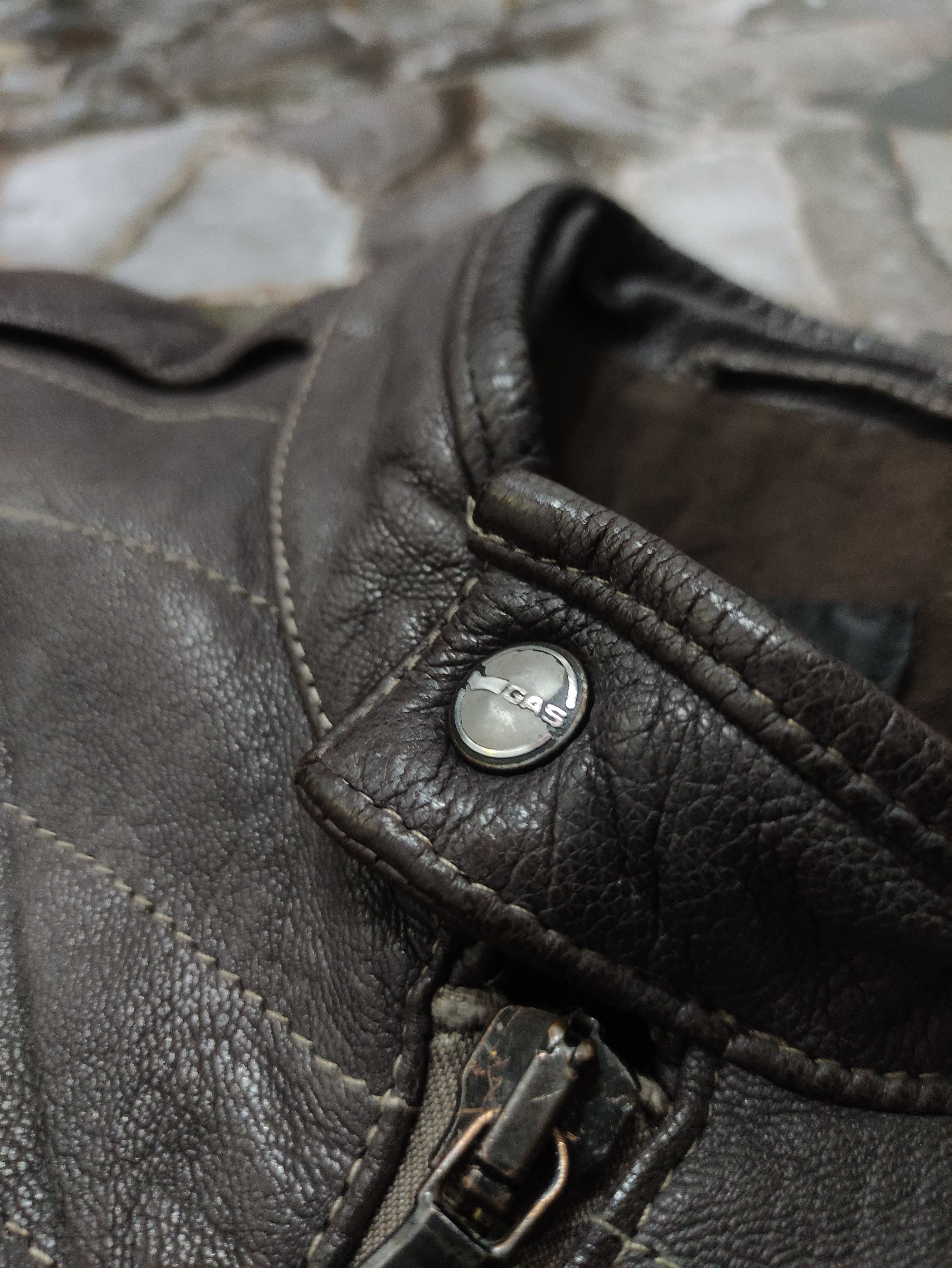 GAS × Japanese Brand Gas Jeans cafe racer leather jacket Size US M / EU 48-50 / 2 - 6 Thumbnail