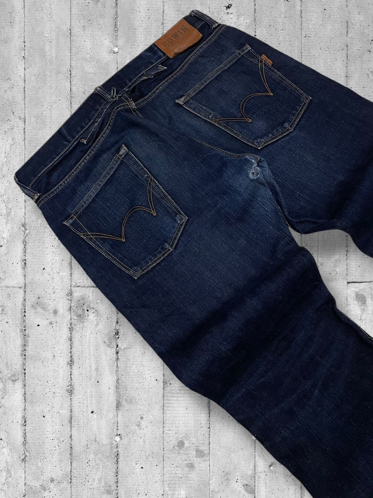 Designer × Edwin × Vintage Vintage Og Designer Japan Edwin Selvedge Distressed Denim Size US 34 / EU 50 - 16 Thumbnail
