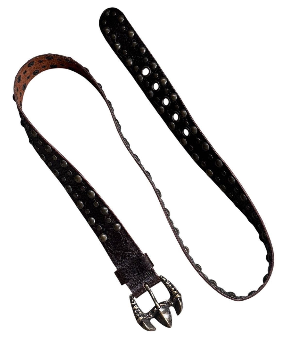 Just Cavalli Just Cavalli "Eagle Claw" Studded Leather Belt AW03 Size ONE SIZE - 3 Thumbnail