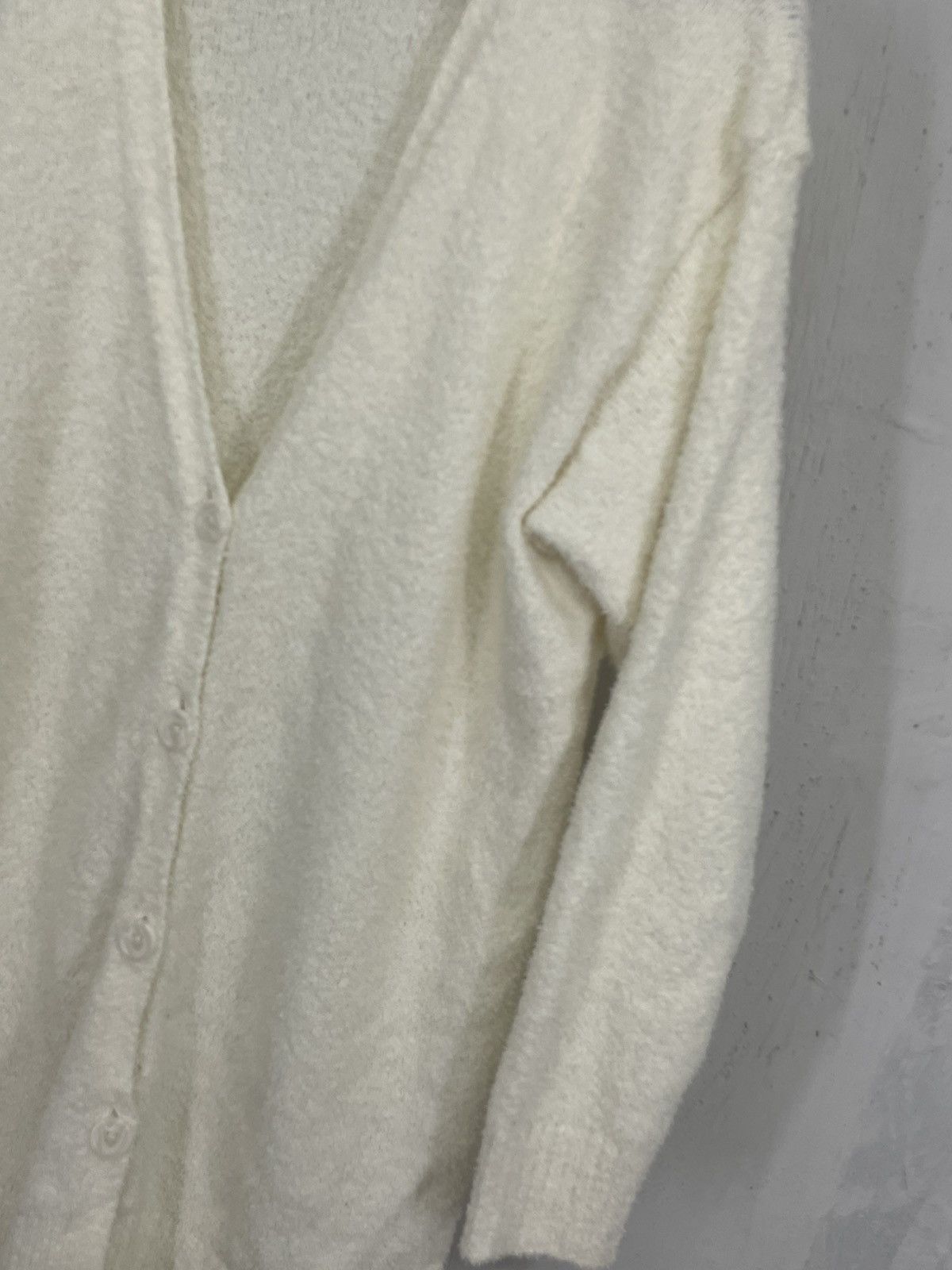 Uniqlo Cream Fleece Uniqlo Cardigan Nightweae Size L / US 10 / IT 46 - 5 Thumbnail