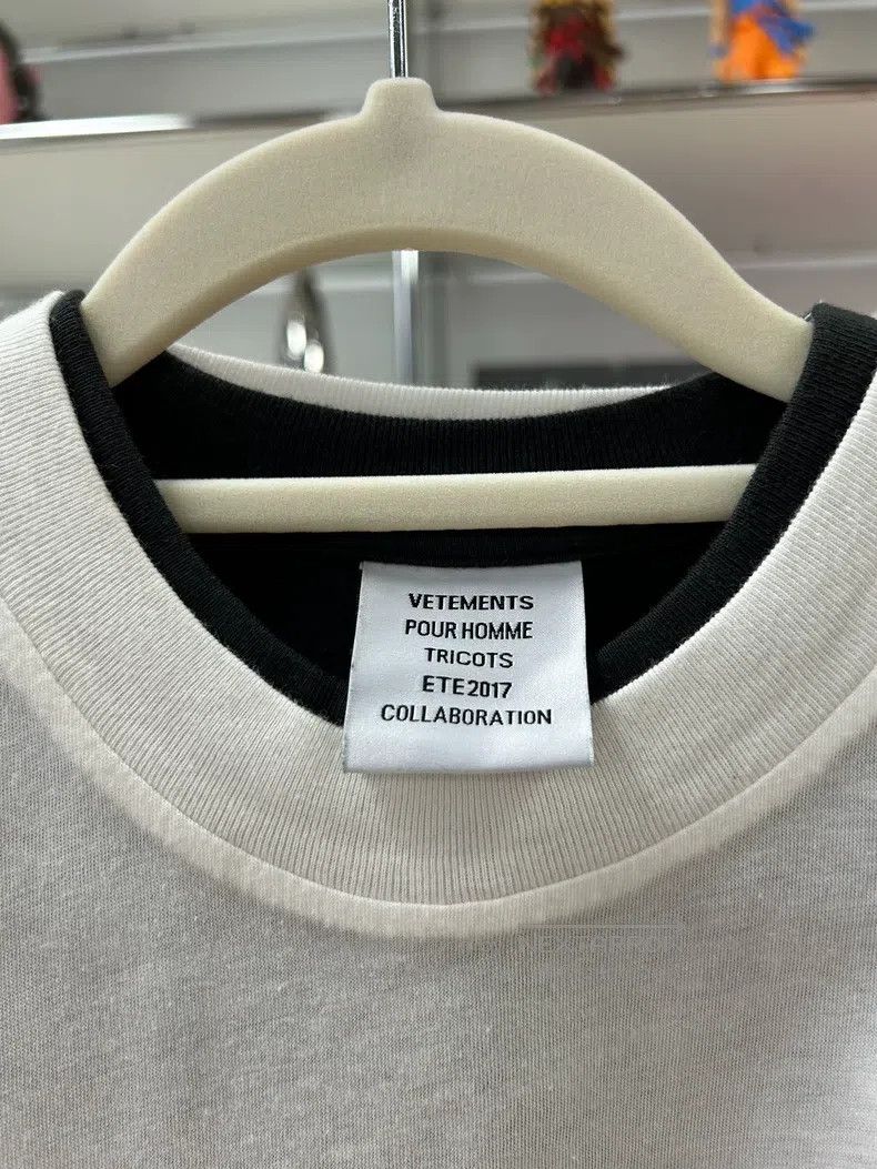 Vetements Vetements White Fake Two-Piece Double Layered T-Shirt Shor Size US XS / EU 42 / 0 - 4 Thumbnail