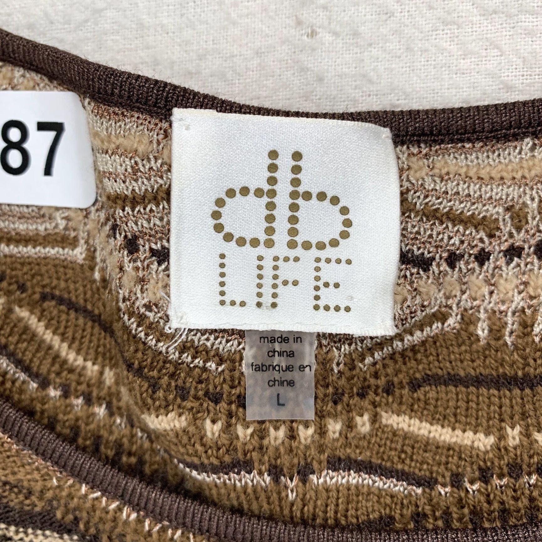 Vintage VINTAGE DB Life Women’s Sweater Pullover Short Sleeve Knit Casual 80s 90s Brown Size L Size L / US 10 / IT 46 - 5 Thumbnail