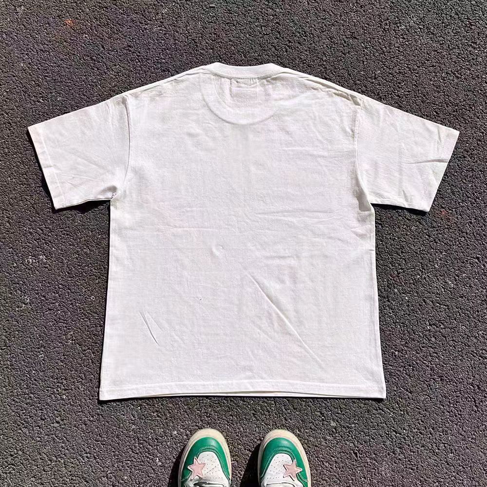 Vintage White casual retro street trend boy printed t-shirt Size US M / EU 48-50 / 2 - 2 Thumbnail