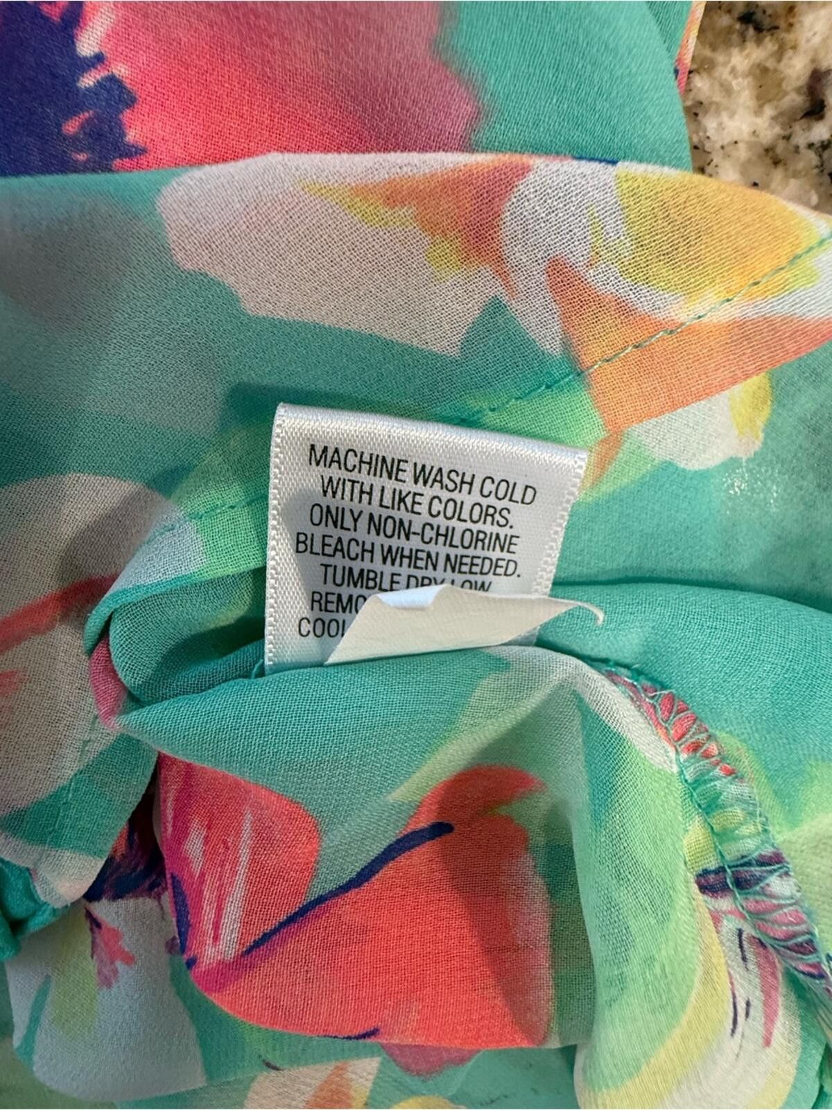 Other Candies floral tank top teal pink purple SZ XS Size XS / US 0-2 / IT 36-38 - 7 Thumbnail