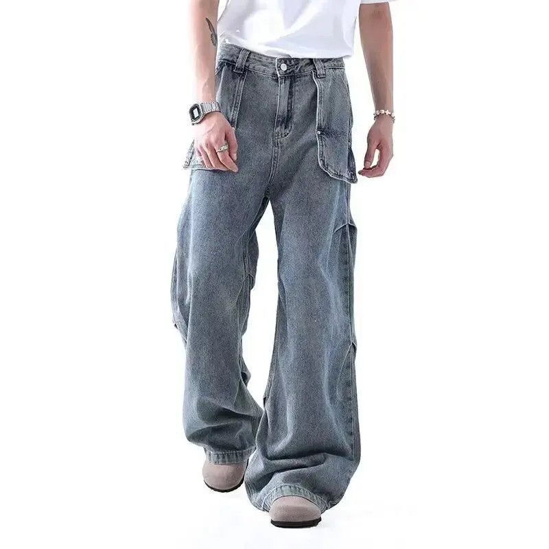 Japanese Brand Hip hop pocket loose wide leg jeans Size US 32 / EU 48 - 6 Thumbnail