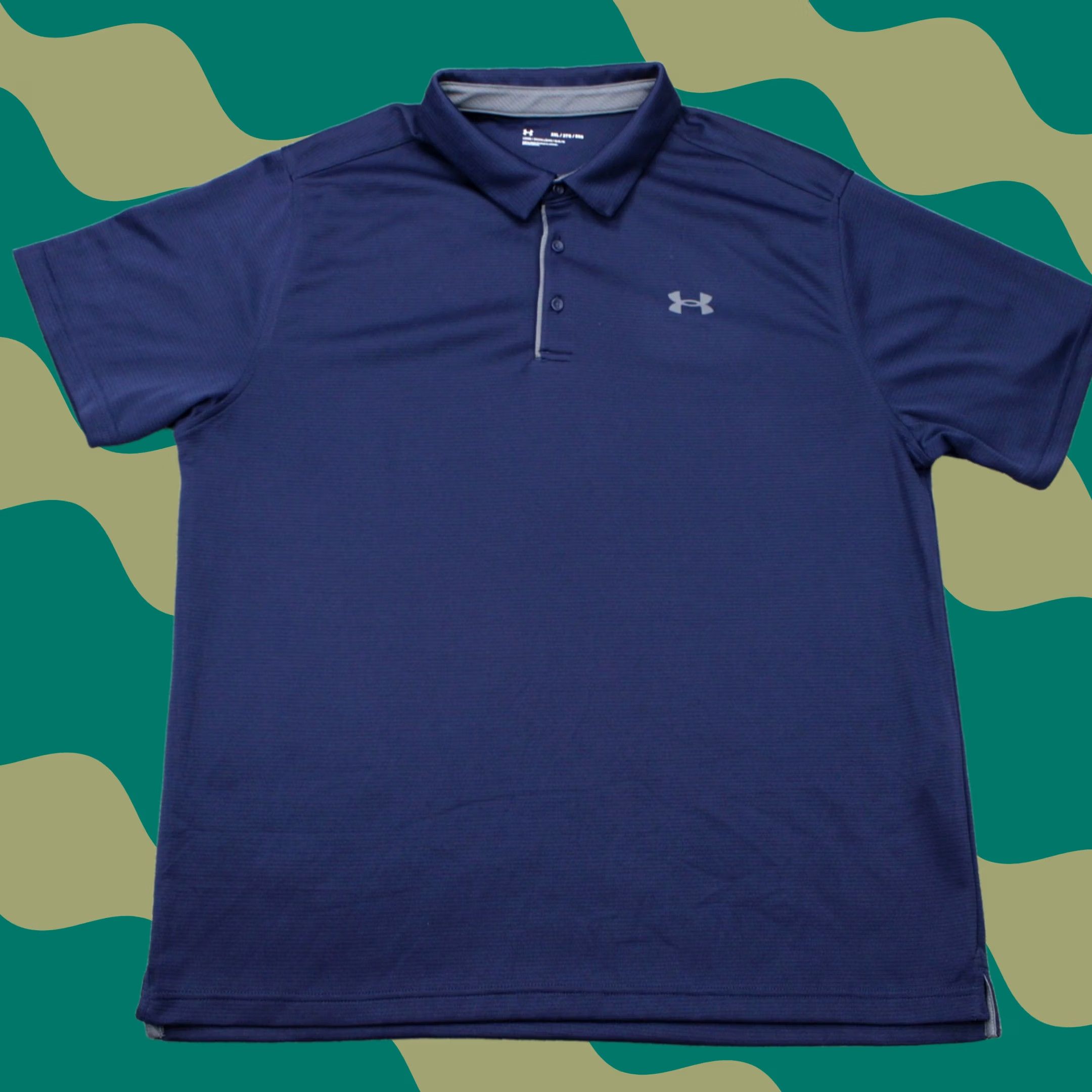 Under Armour Under Armour Polo Shirt Men 2XL Blue Short Sleeve Regular Fit Polo Structured Collar Casual, Activewear, Workwear, Business, Sports Size US XXL / EU 58 / 5 - 1 Thumbnail