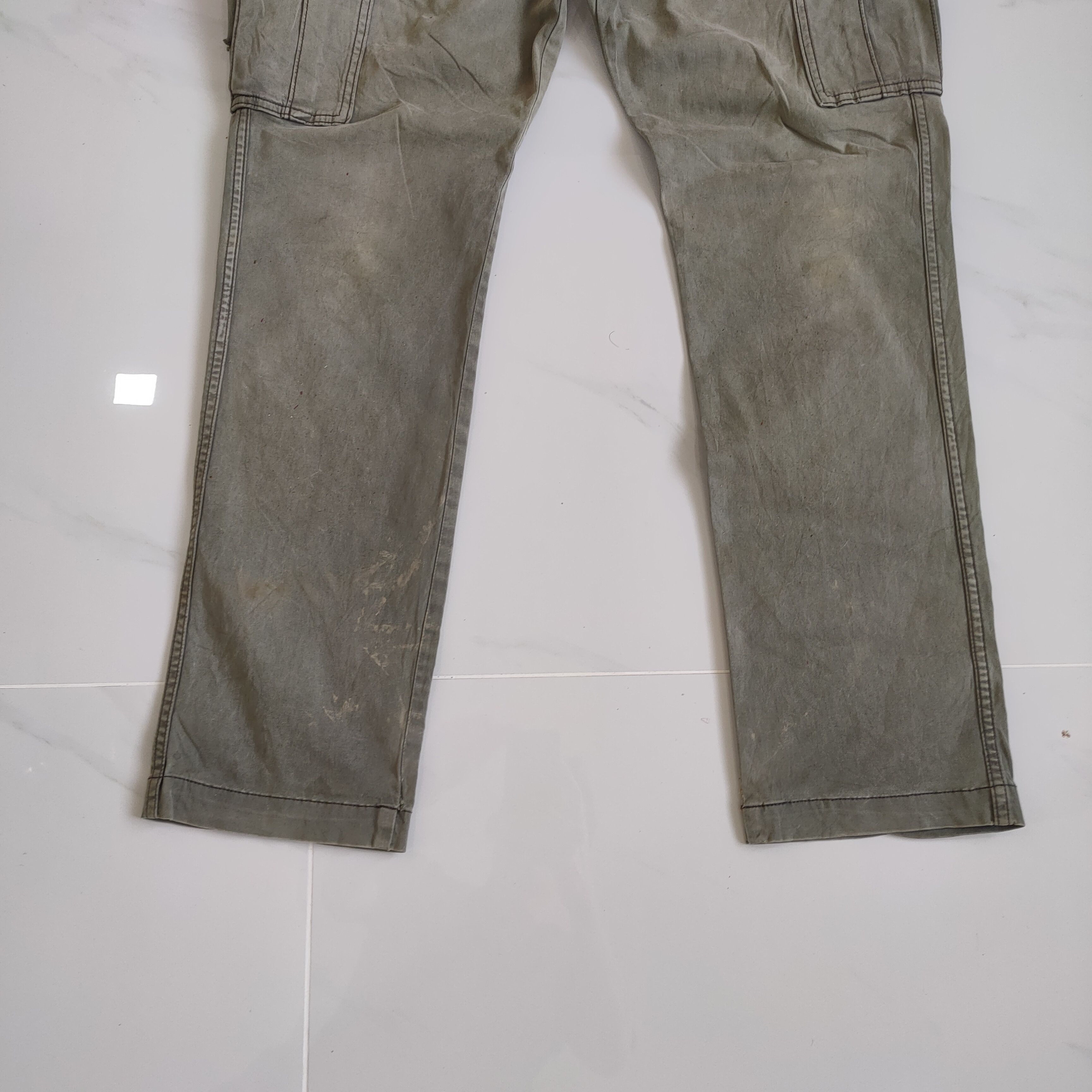 Japanese Brand VINTAGE JAPANESE FADED WORKWEAR CARGO PANTS Size US 31 - 3 Thumbnail