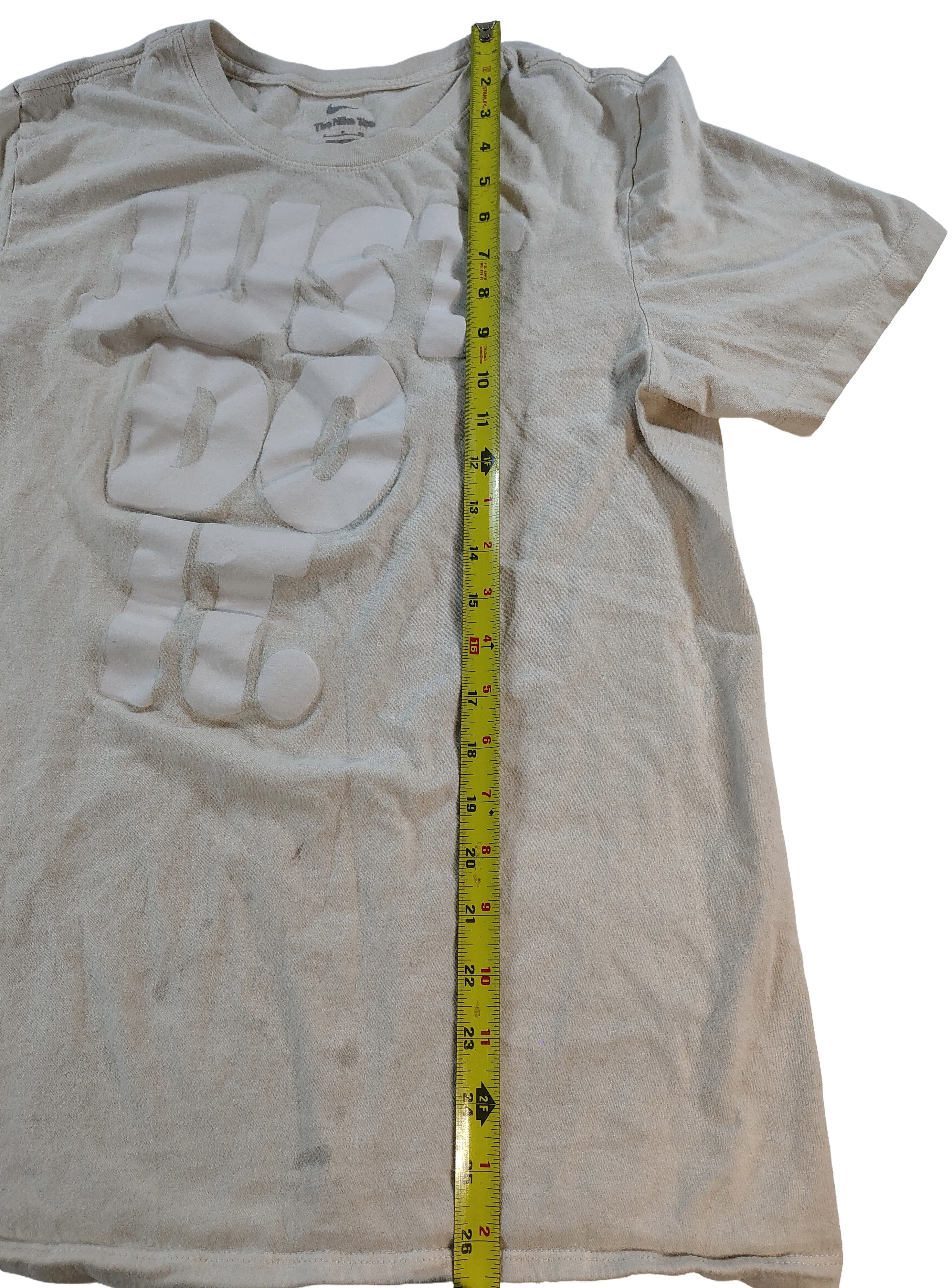 Nike Nike Tee Men's Small White Crew Just Do It Graphic Tee Size US S / EU 44-46 / 1 - 4 Thumbnail