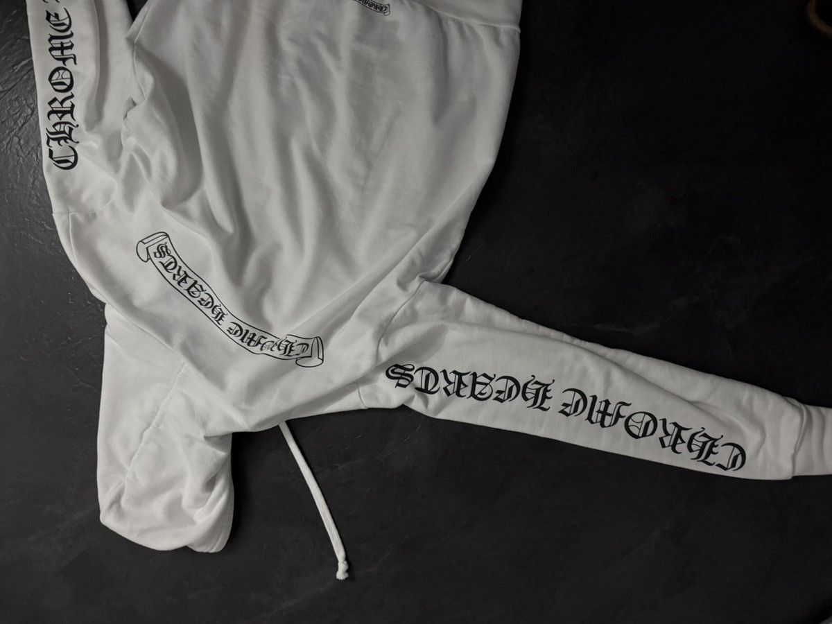 Chrome Hearts Chrome Hearts White Scroll Zip Hoodie Size US M / EU 48-50 / 2 - 6 Thumbnail