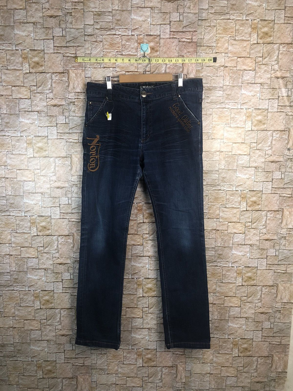 Japanese Brand × Norton Norton Blue Denim Pants #A64 Size US 34 / EU 50 - 1 Thumbnail