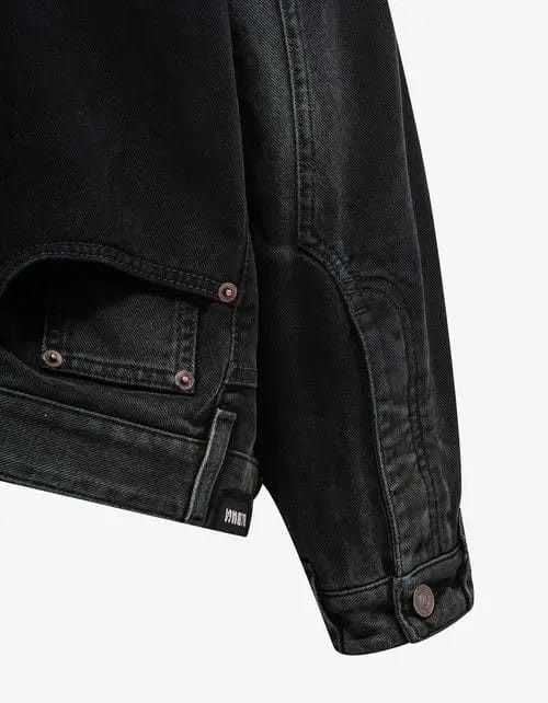 Balenciaga Balenciaga Black Deconstructed Denim Jacket Size US S / EU 44-46 / 1 - 7 Thumbnail