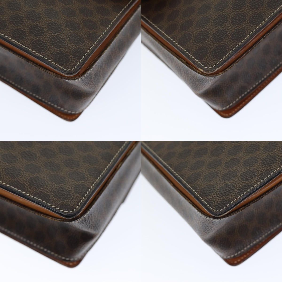Celine CELINE Macadam Canvas Shoulder Bag Pvc Brown Size ONE SIZE - 10 Thumbnail