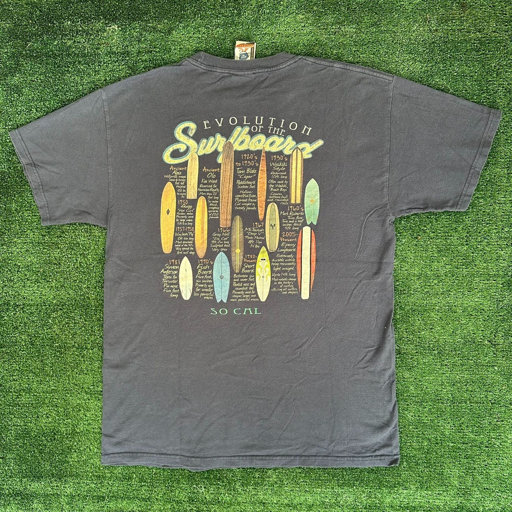 Vintage Vintage Y2K Surfboard Evolution T-Shirt So Cal California Su Size US M / EU 48-50 / 2 - 1 Thumbnail