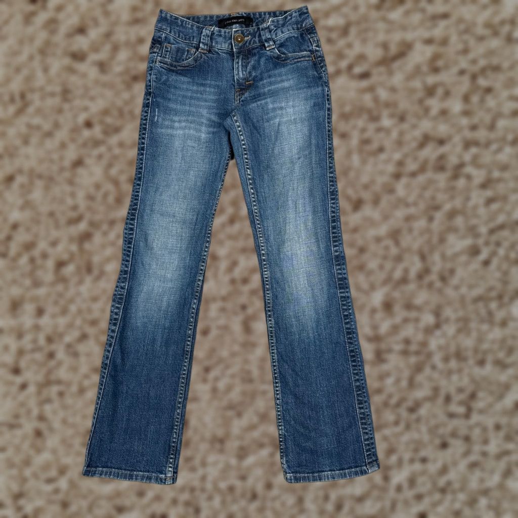 Calvin Klein Calvin Klein Jeans Women Denim Straight Jeans Blue 2 Low Rise Cotton Blend 25x30 5-Pocket Design Size 26" / US 2 / IT 38 - 1 Thumbnail
