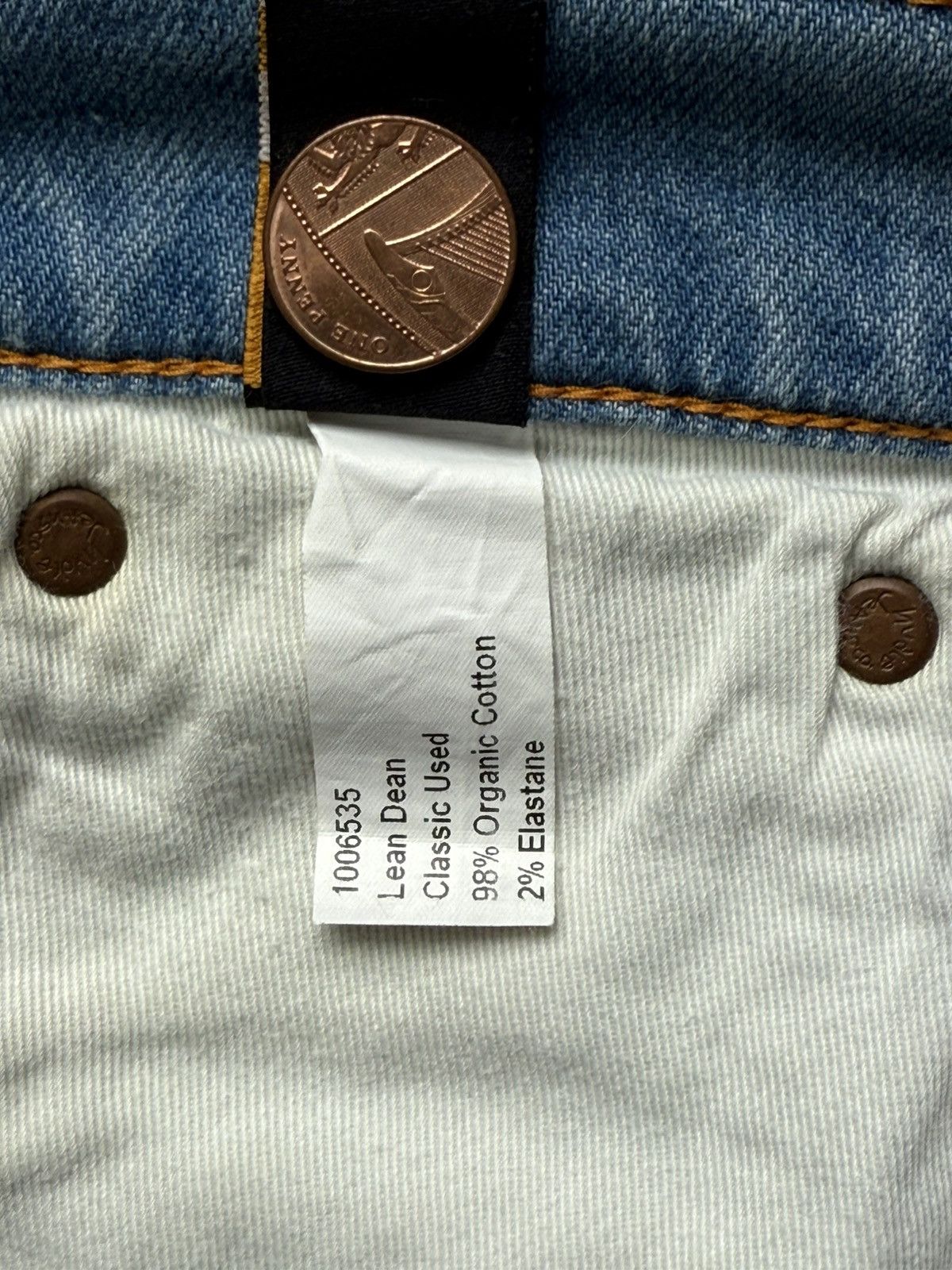Nudie Jeans Nudie Jeans Denim Lean Dean Size US 31 - 5 Thumbnail