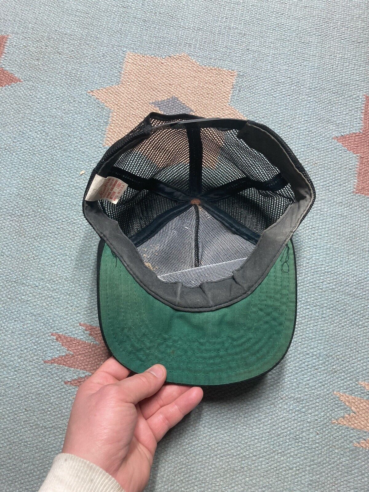 New Era × Vintage VTG 80s trucker hat Chemcoa logo spellout black USA made Size ONE SIZE - 5 Thumbnail