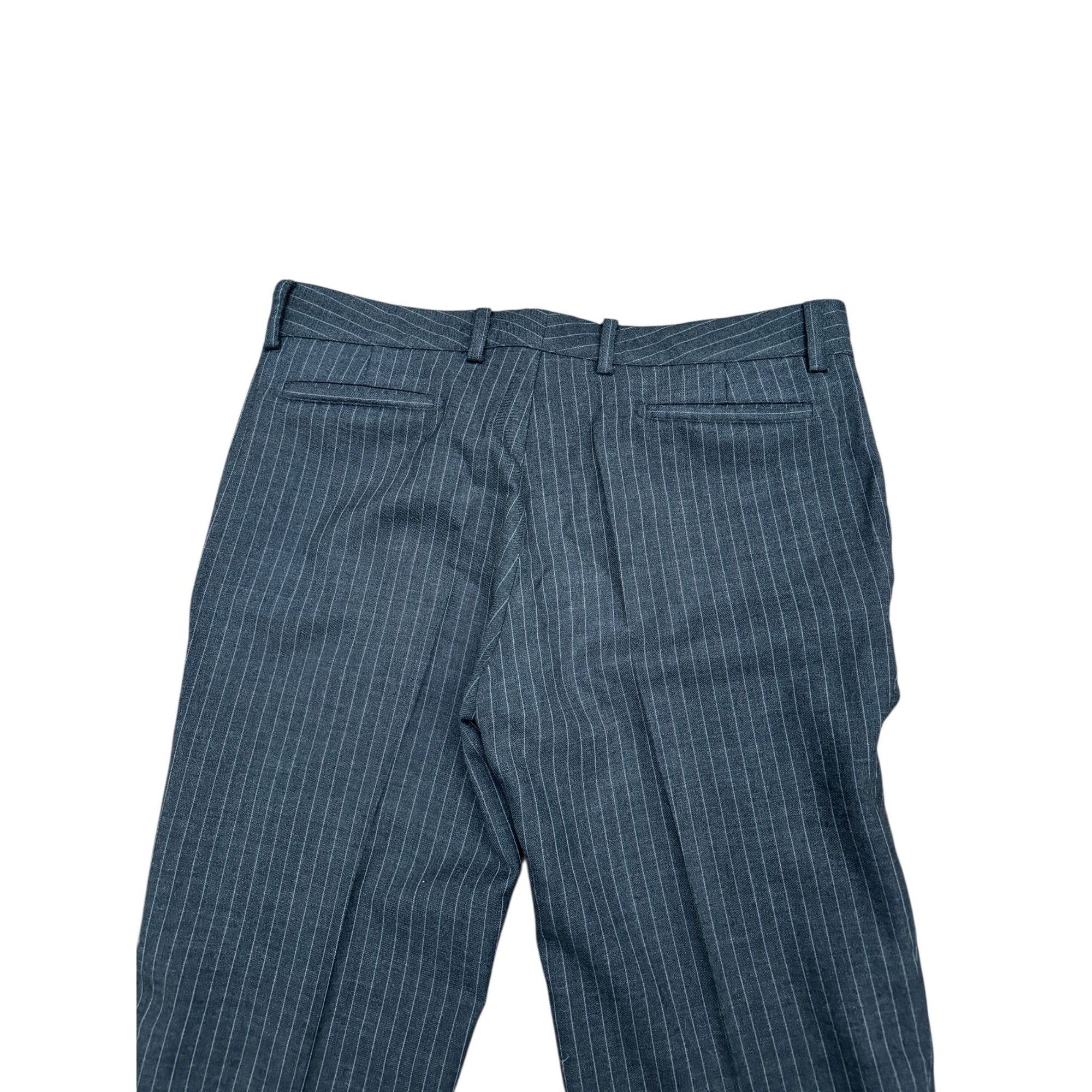 Maison Margiela Archive FW 2003 Grey Pinstripe Wool Trousers Size US 34 / EU 50 - 5 Thumbnail