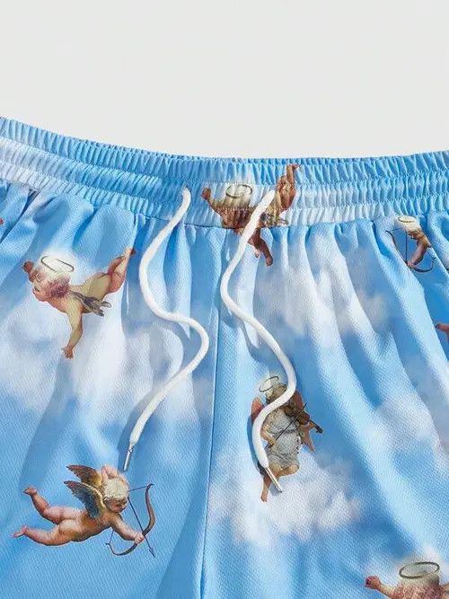 Japanese Brand Print Y2k Shorts DRIP summer Size US 34 / EU 50 - 3 Thumbnail
