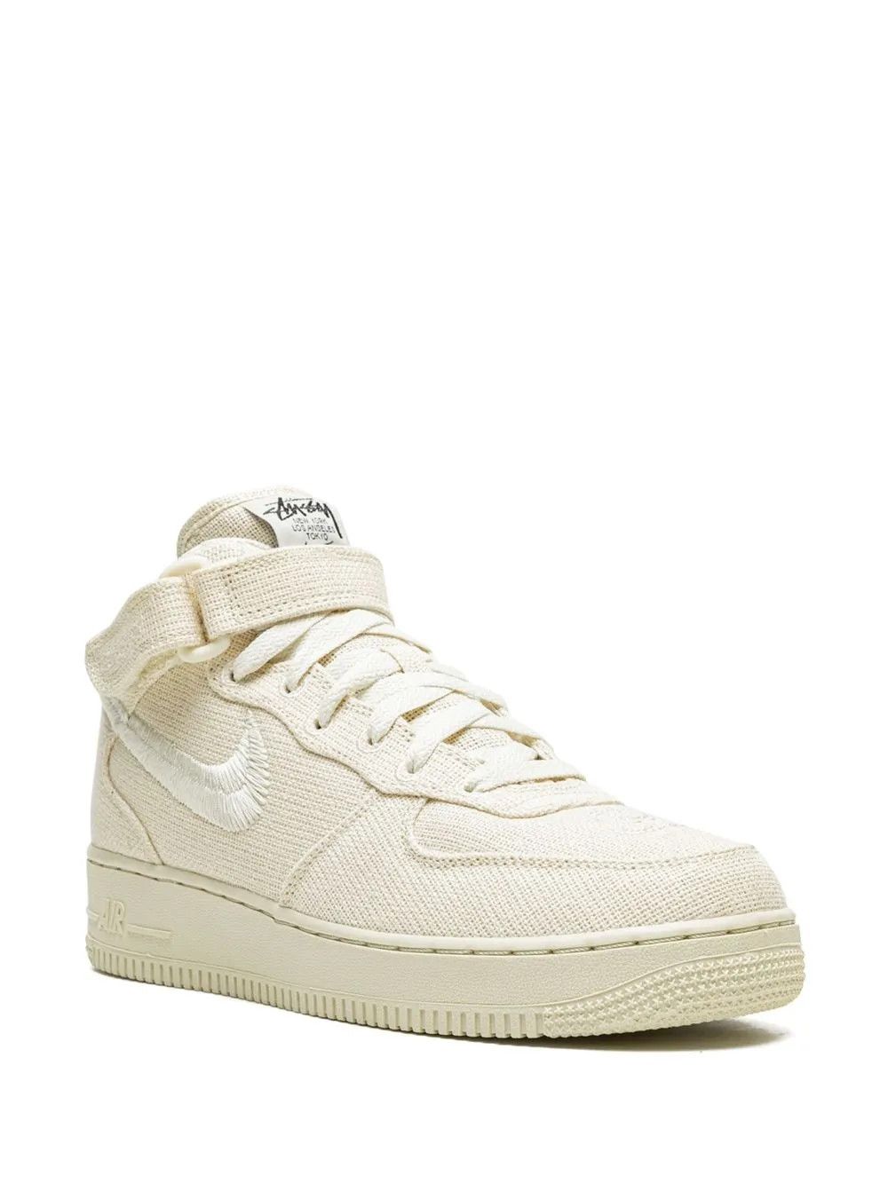 Nike × Stussy Nike Air Force 1 Mid Stussy Fossil Size US 6 / EU 39 - 2 Thumbnail