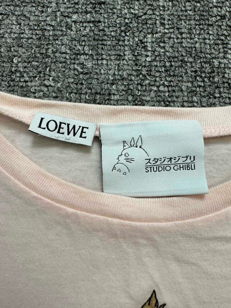 Loewe LOEWE Pink embroidered pattern printed logo letters short Size S / US 4 / IT 40 - 4 Thumbnail