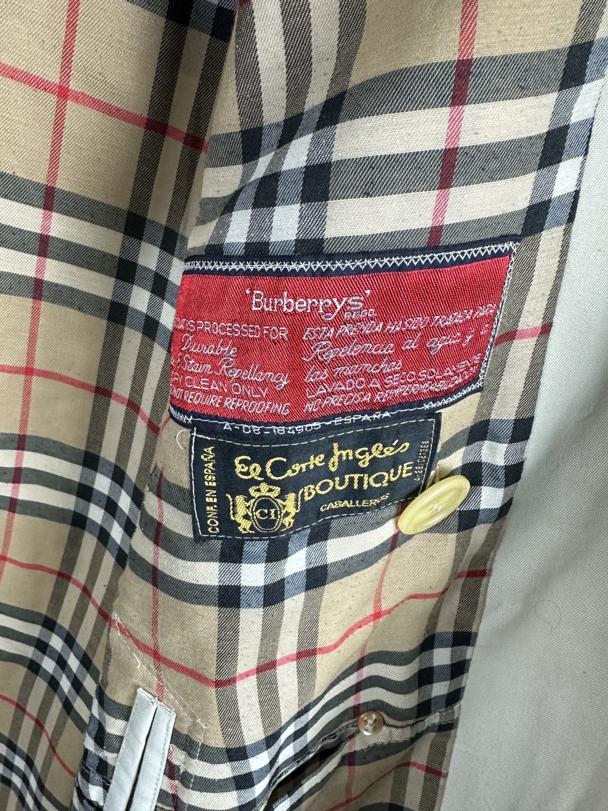 Burberry Prorsum Vintage Burberry nova check trench coat Size US XL / EU 56 / 4 - 9 Thumbnail