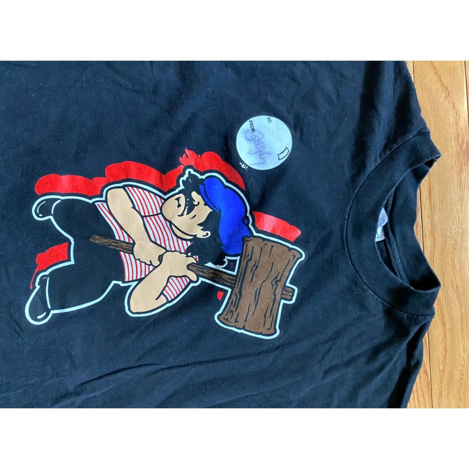 Hanes VTG Gallagher Sledge-o-matic Watermelon Autographed T-Shirt Mens XL Black Hanes Shirt Size US XL / EU 56 / 4 - 3 Thumbnail