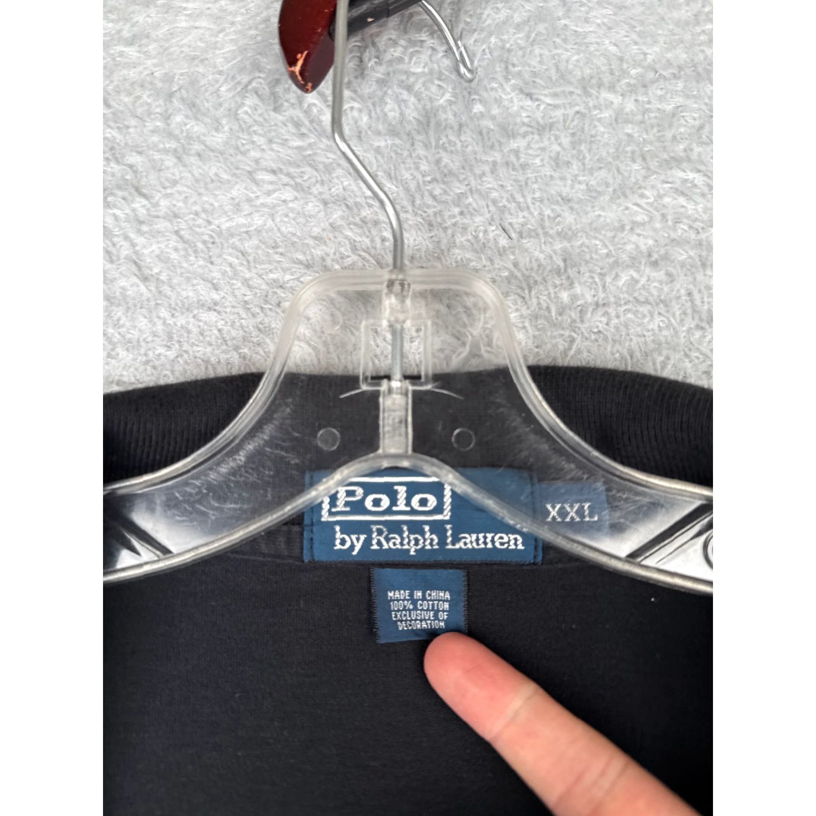 Polo Ralph Lauren VINTAGE Polo Ralph Lauren Polo Shirt Men 2XL Black 100% Cotton Polo Shirt Embroidered Logo Classic Fit Short Sleeve Shirts Mens Size US XXL / EU 58 / 5 - 7 Thumbnail