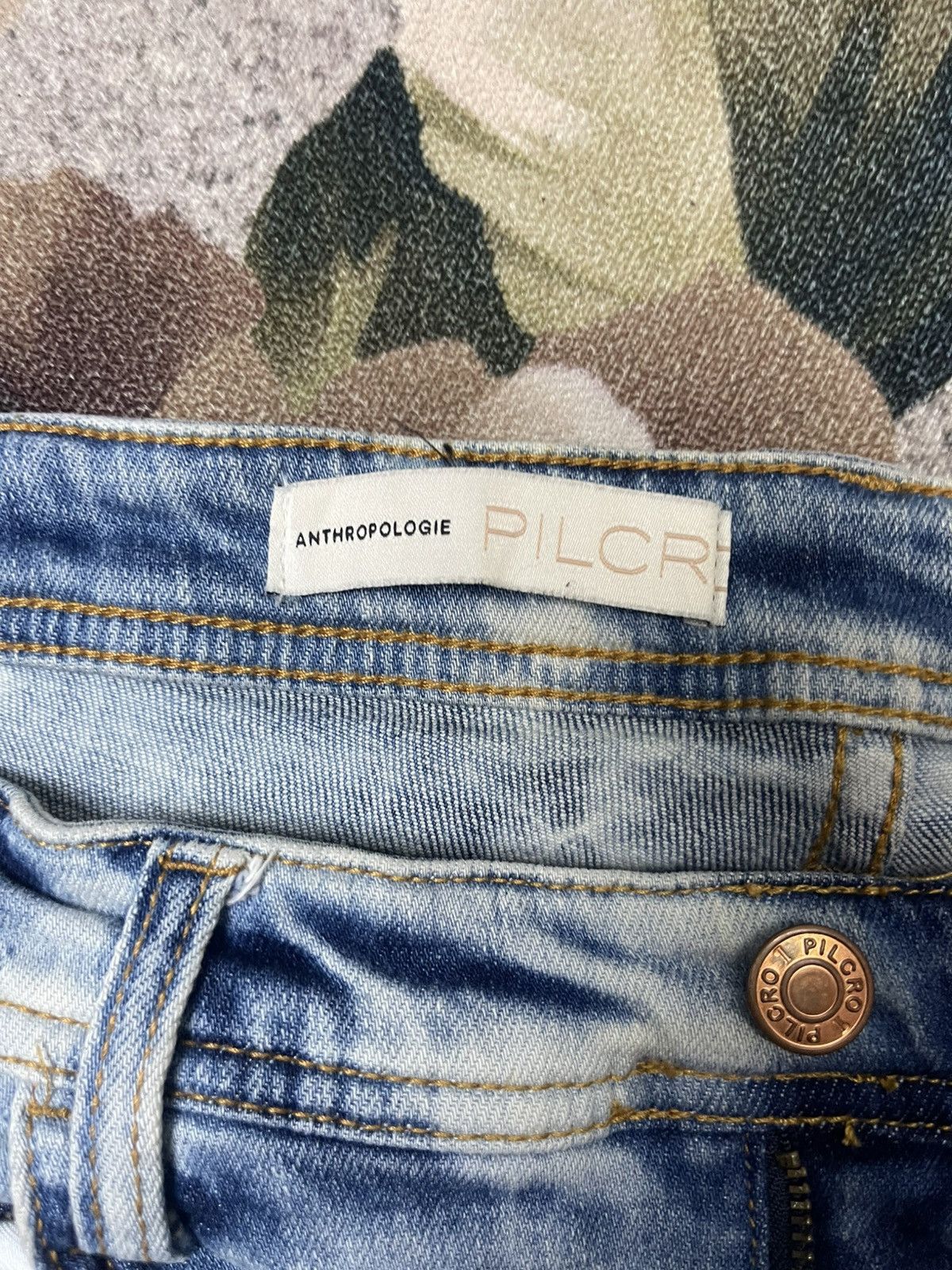 Anthropologie Acid Wash Jeans Stretchable