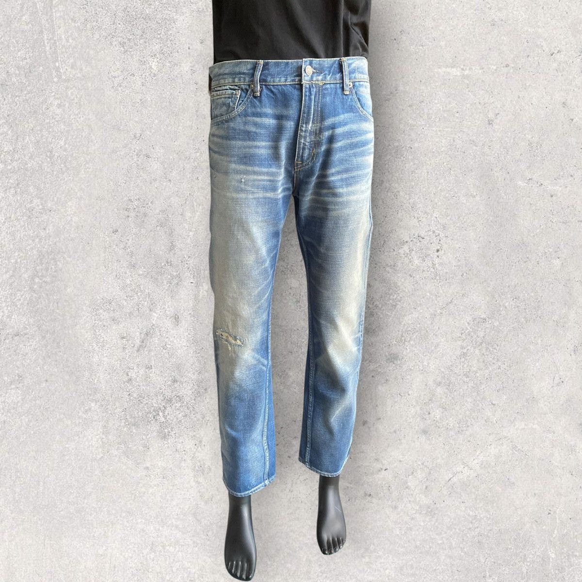 Visvim Visvim Social Sculpture 03D10 Damage Denim Size US 34 / EU 50 - 1 Thumbnail
