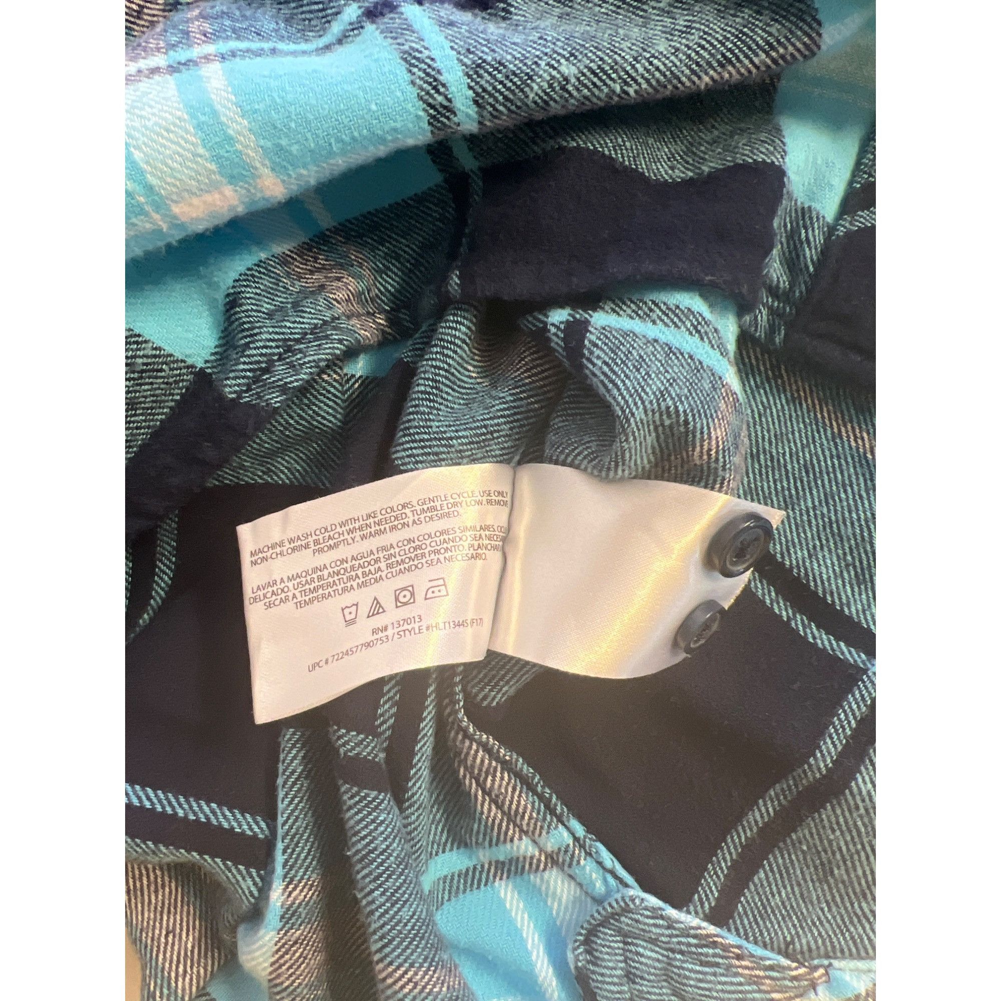 Woolrich Woolen Mills Woolrich Womens Blue Plaid Button-Up Shirt M/M 100% Cotton M Size M / US 6-8 / IT 42-44 - 6 Thumbnail