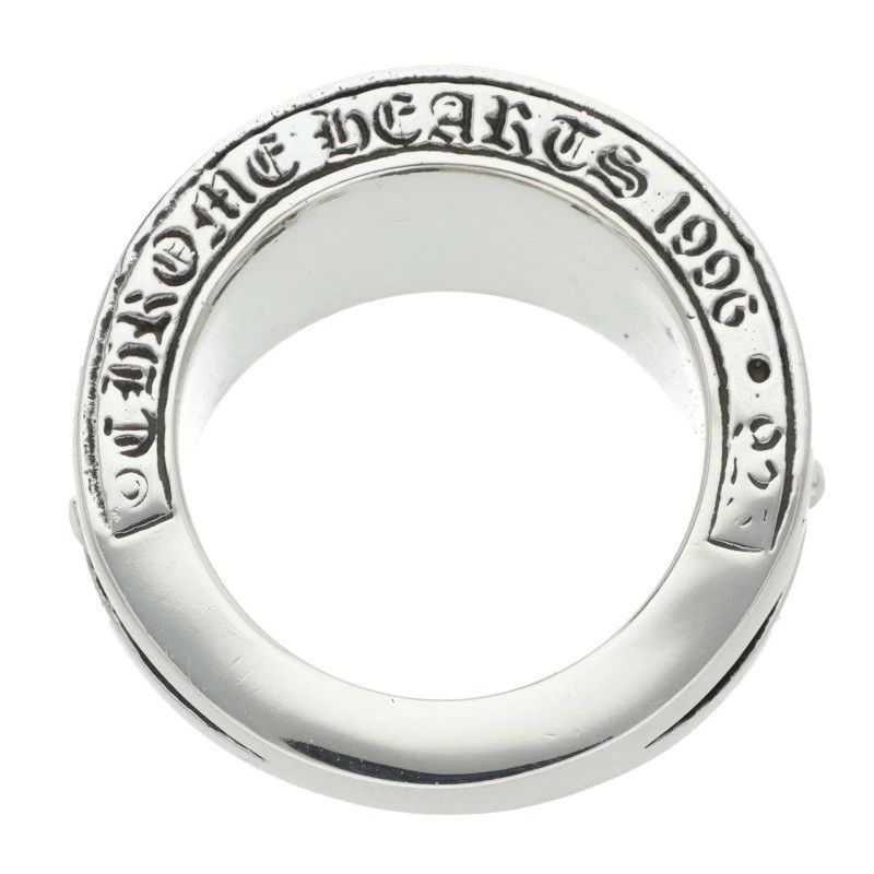Chrome Hearts RARE! US 7 CHROME HEARTS NARROW V CH X RING SILVER Size ONE SIZE - 2 Thumbnail