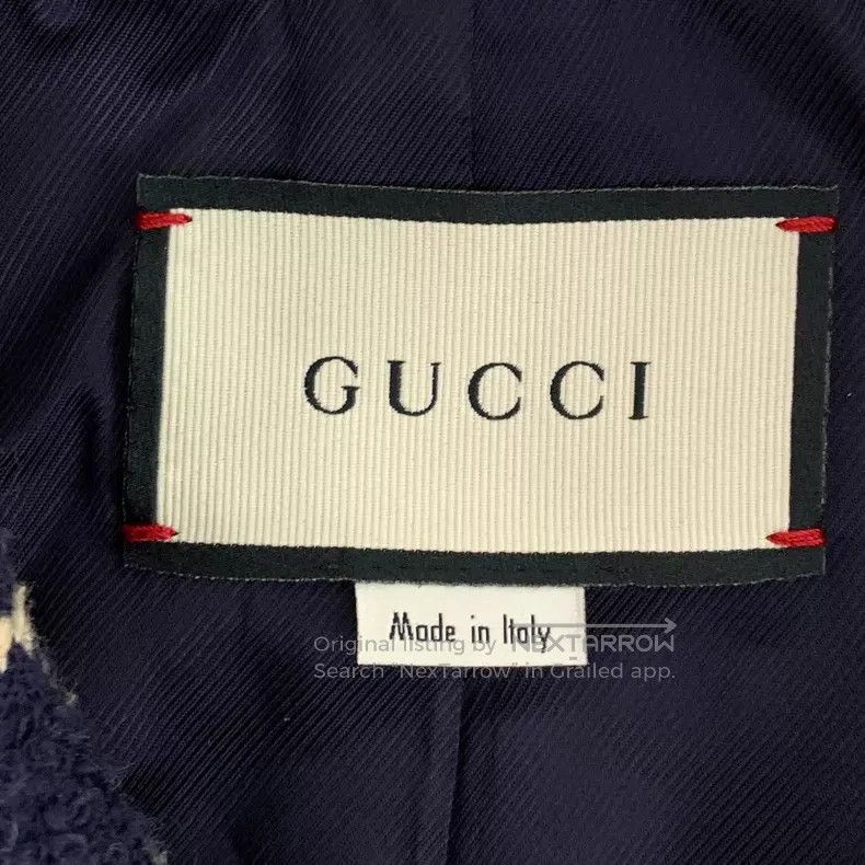 Gucci Gucci Black logo jacquard full-print cotton lapel double-b Size XS / US 0-2 / IT 36-38 - 5 Thumbnail