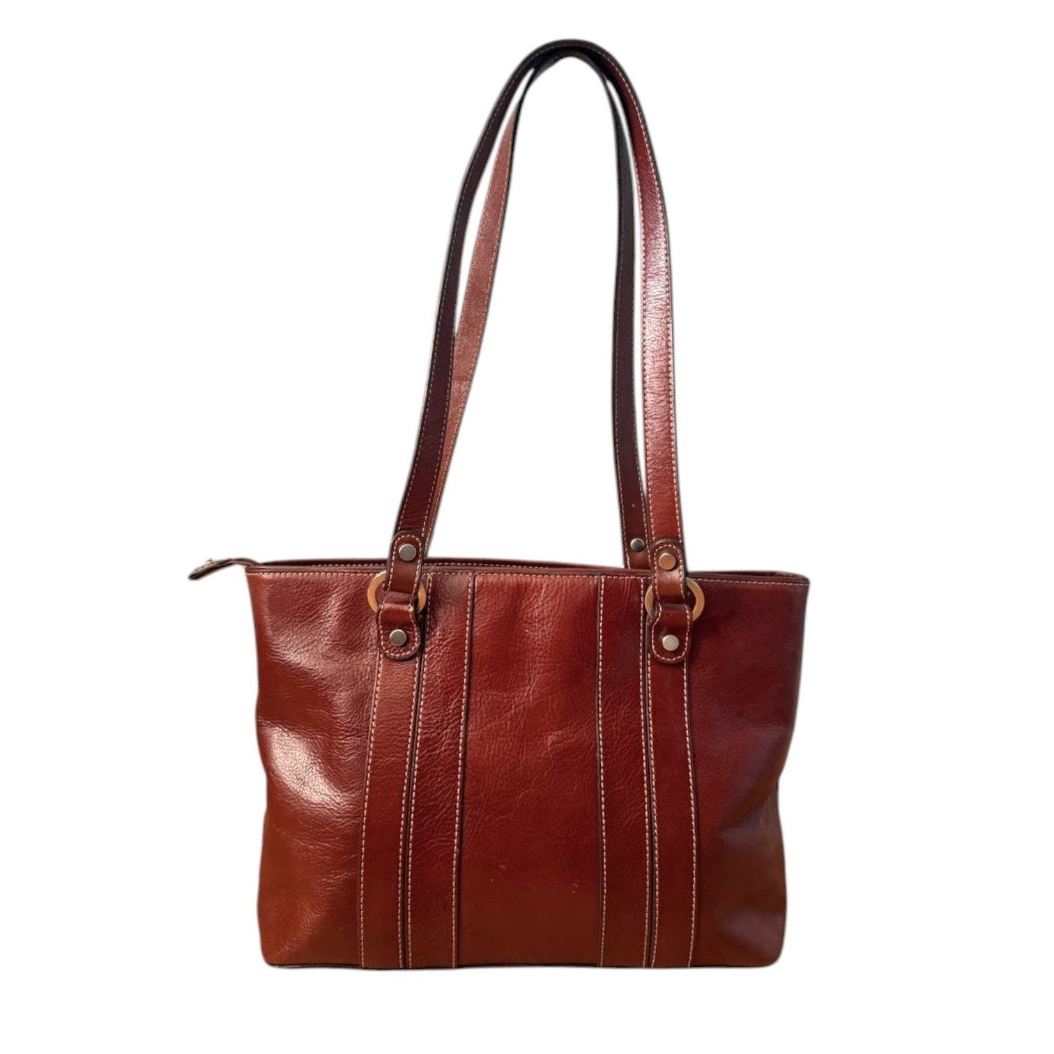 Etienne Aigner Etienne Aigner Vintage Brown Leather Bag Size ONE SIZE - 2 Thumbnail