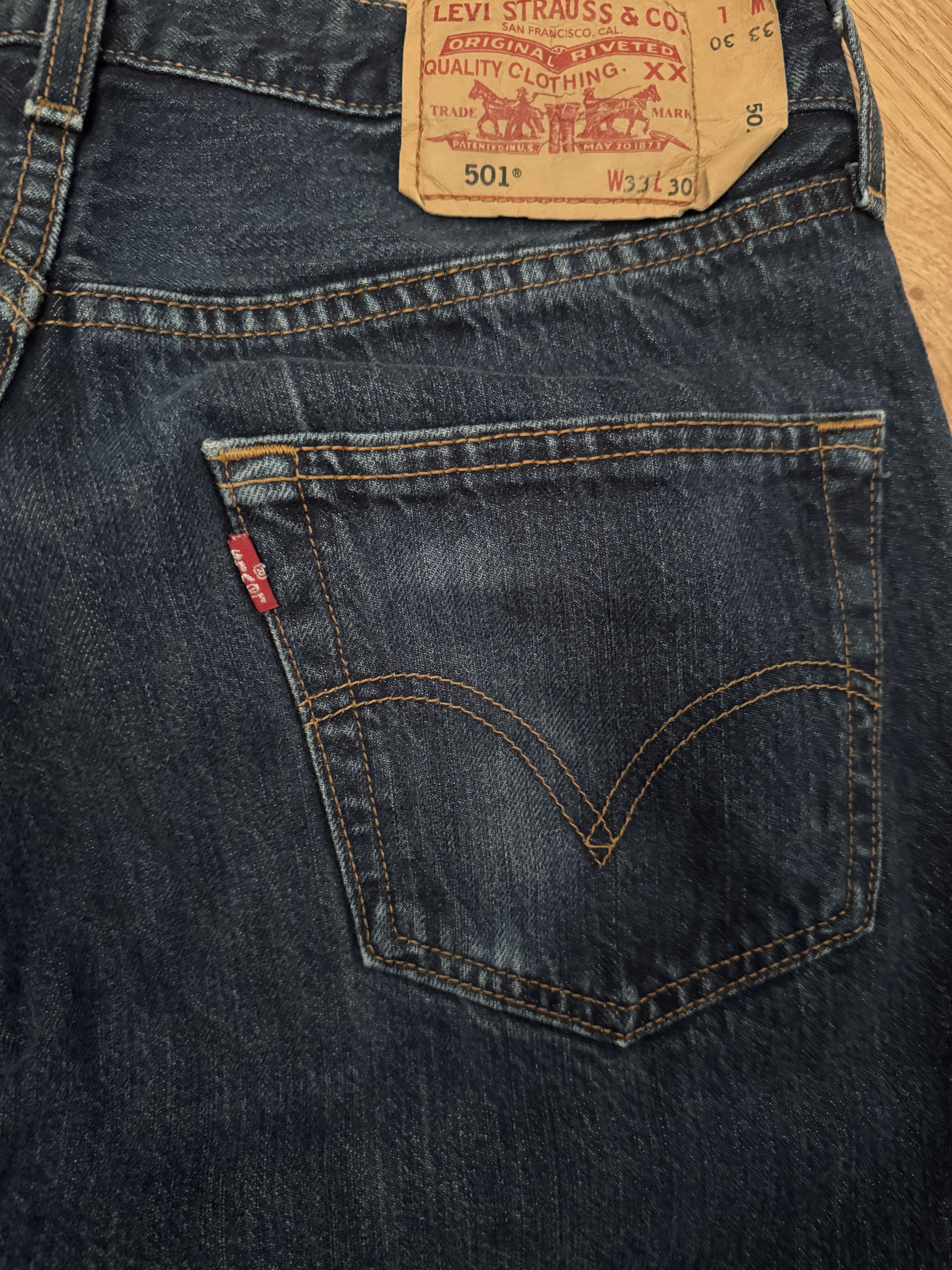 Levi's Vintage 2000s Levis 501 Denim Jeans Size 33x30 Size US 33 - 4 Thumbnail