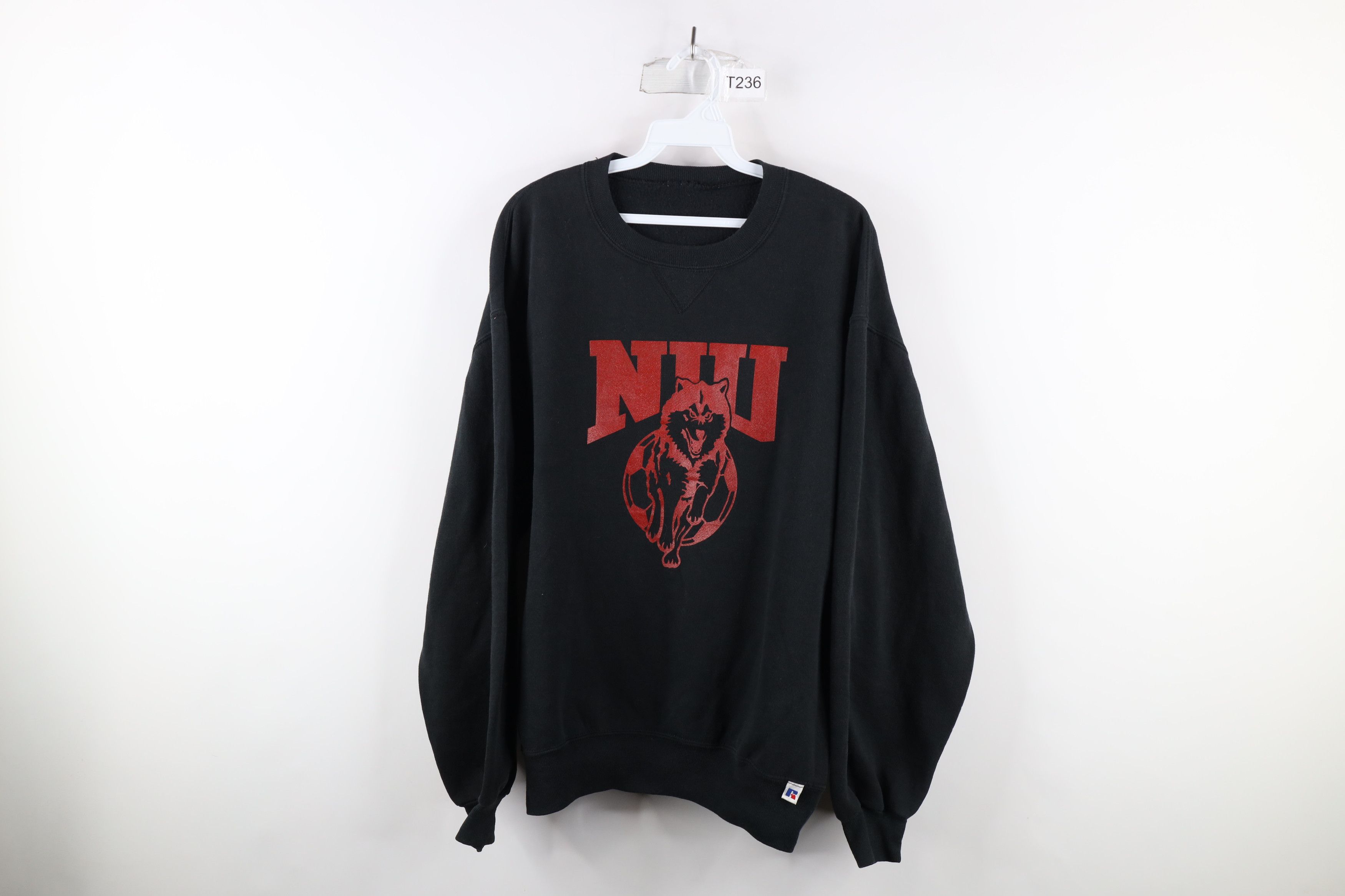 Sweatshirt Vintage Russell Athletic - Coupe Large - Taille L - Occasion Très Bon état - Style Universitaire Stanford