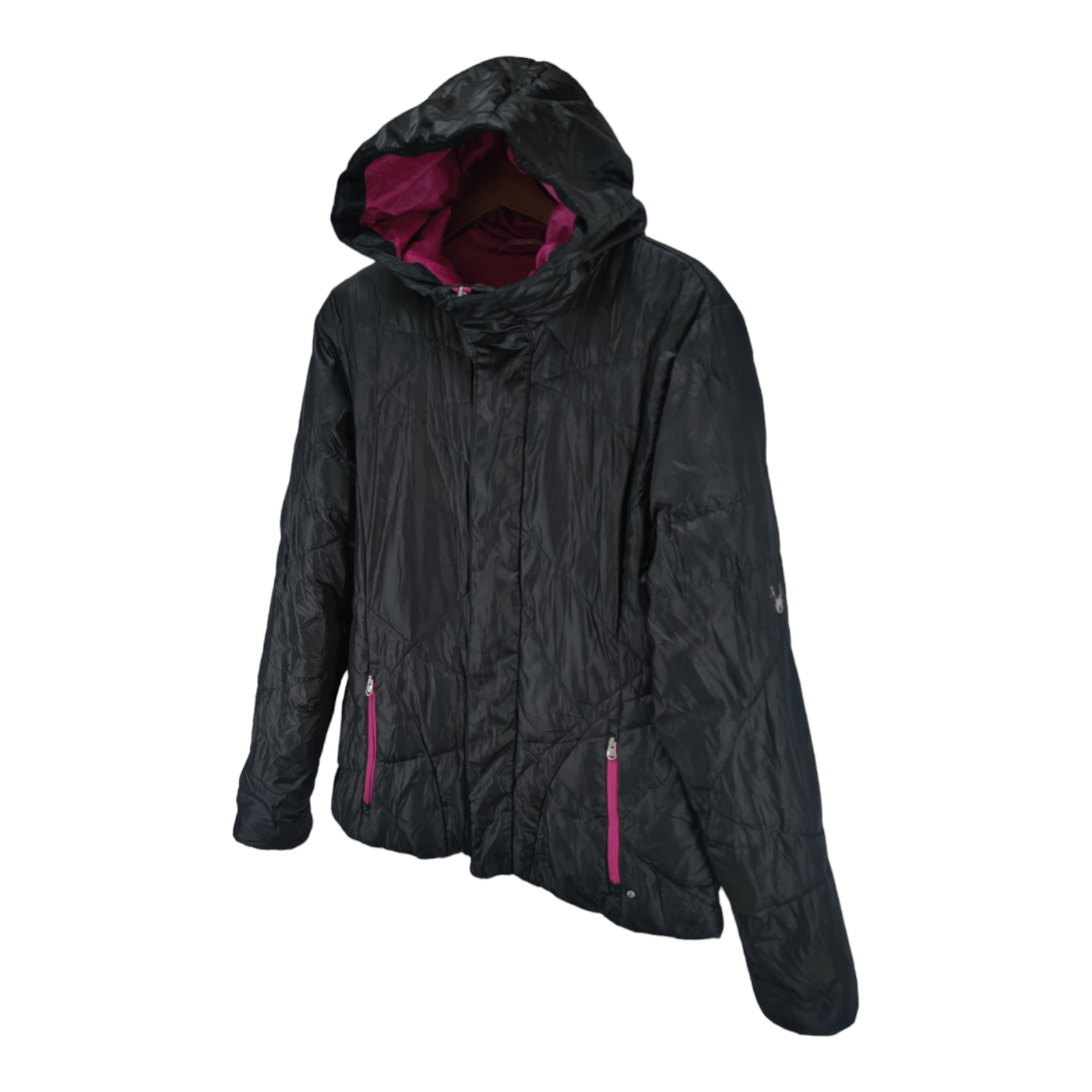 Spyder Spyder Ladies Quilted Puffer Jacket Black Hoodie Size M / US 6-8 / IT 42-44 - 3 Thumbnail