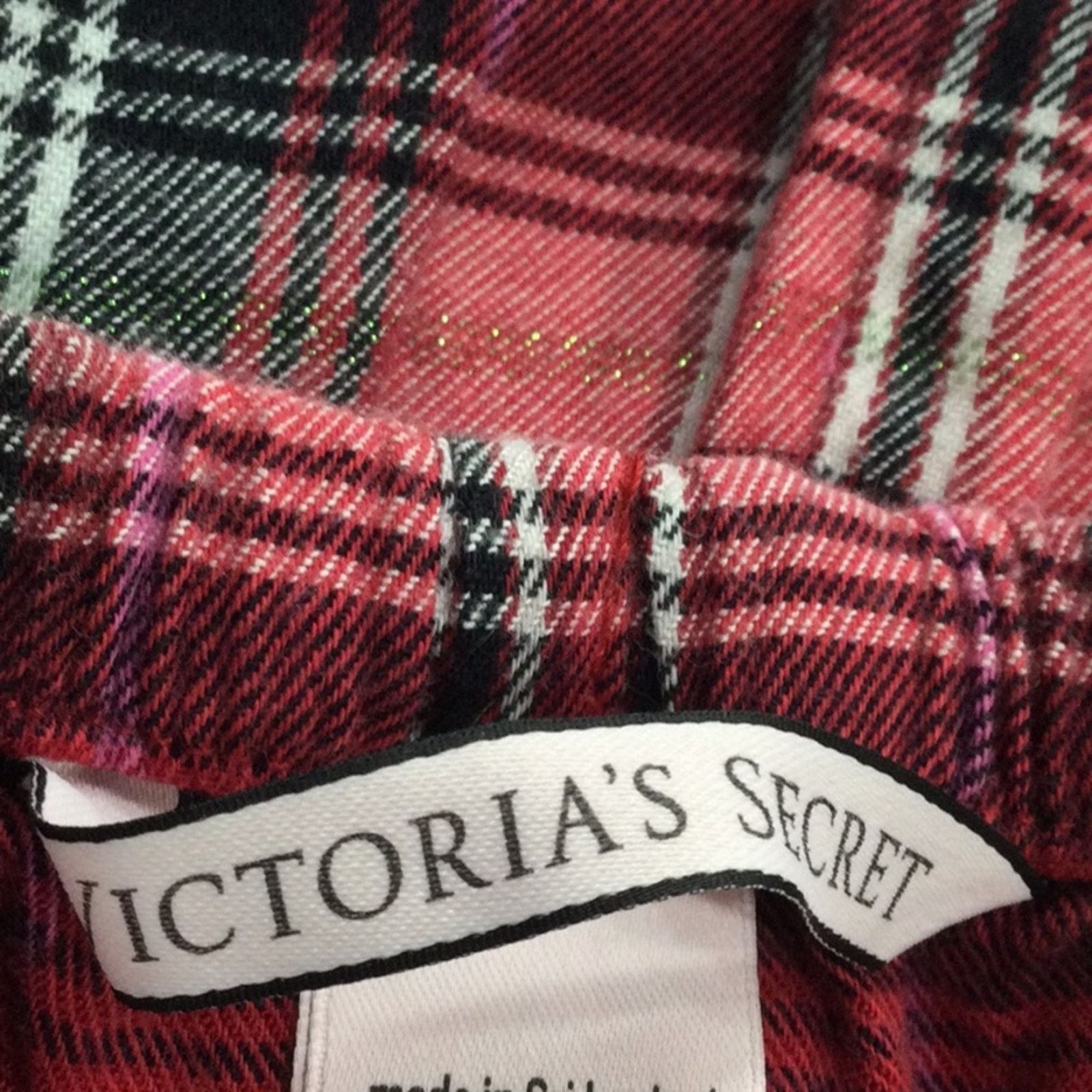 Victoria's Secret Victoria's Secret Plaid Elastic Waist Pocket Pajama Pant L Size 32" / US 10 / IT 46 - 7 Thumbnail