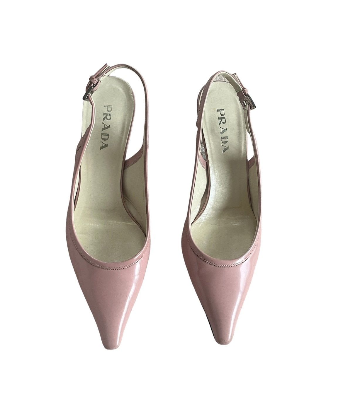 Prada vintage baby pink prada pointed-toe kitten heels Size US 5 / IT 35 - 2 Thumbnail