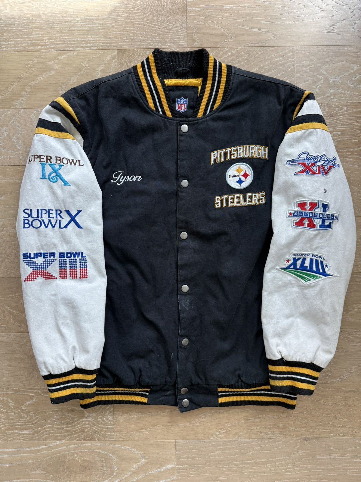 NFL Pittsburgh Steelers Letterman Varsity Super Bowl Jacket Size US XL / EU 56 / 4 - 6 Thumbnail