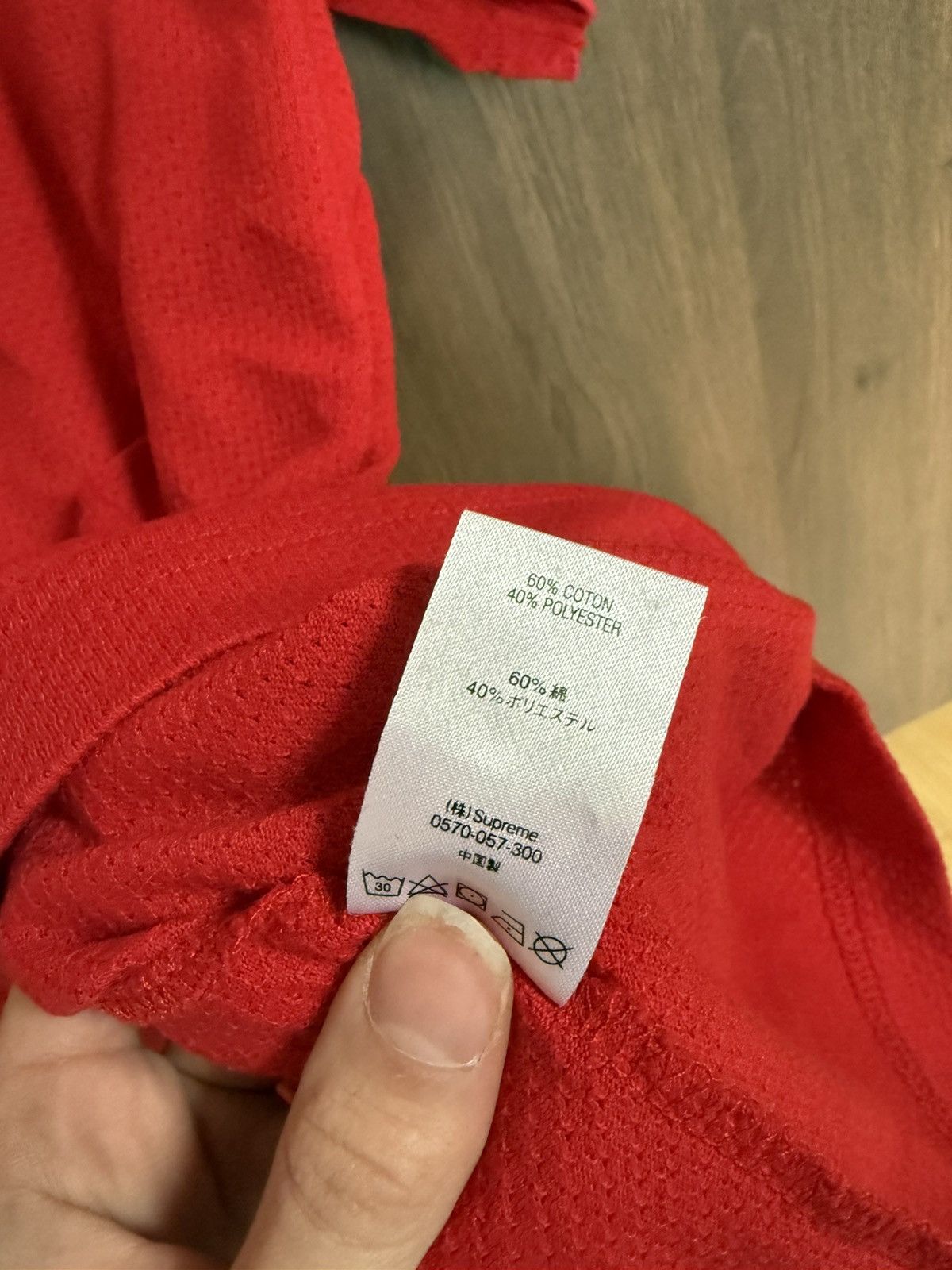 Supreme Supreme 2018 S/S Arc Logo T-shirt Red Mesh Size US M / EU 48-50 / 2 - 5 Thumbnail